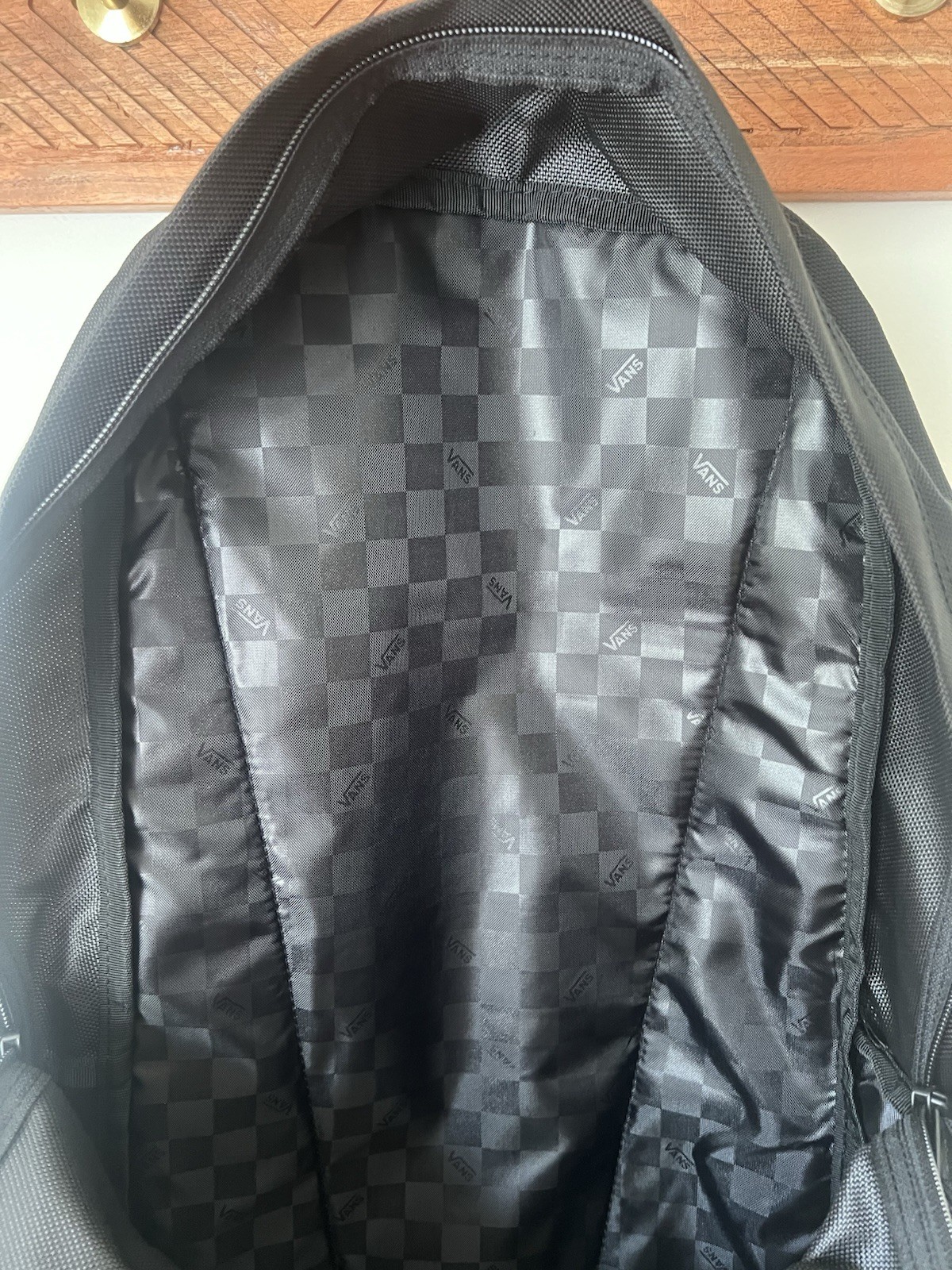 VANS Snag Plus Solid Black Backpack School Work Travel