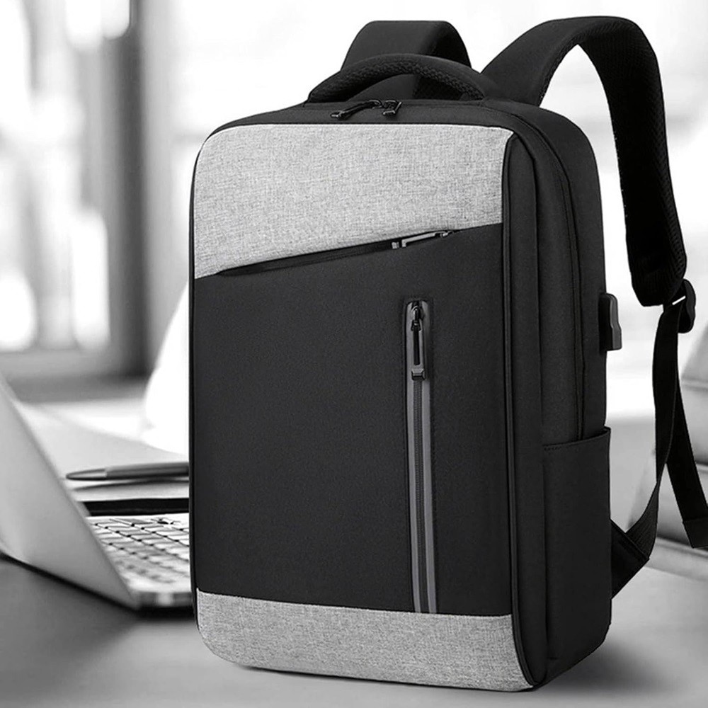 16″ Anti-theft Laptop Backpack Shool Book Bag Travel Rucksack w USB Charing Port