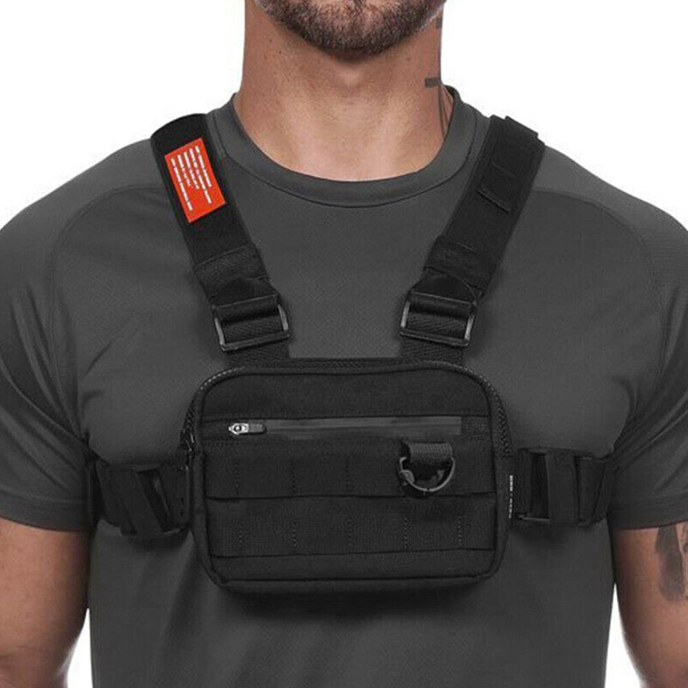 Tactical Combat Chest Rig Concealed Front Pouch Recon Kit Pack EDC Carry Pouch