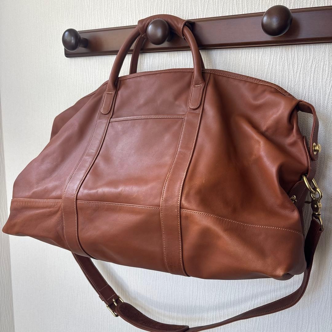 COACH Vintage Leather Boston Bag Brown Large Travel Duffle USA Made