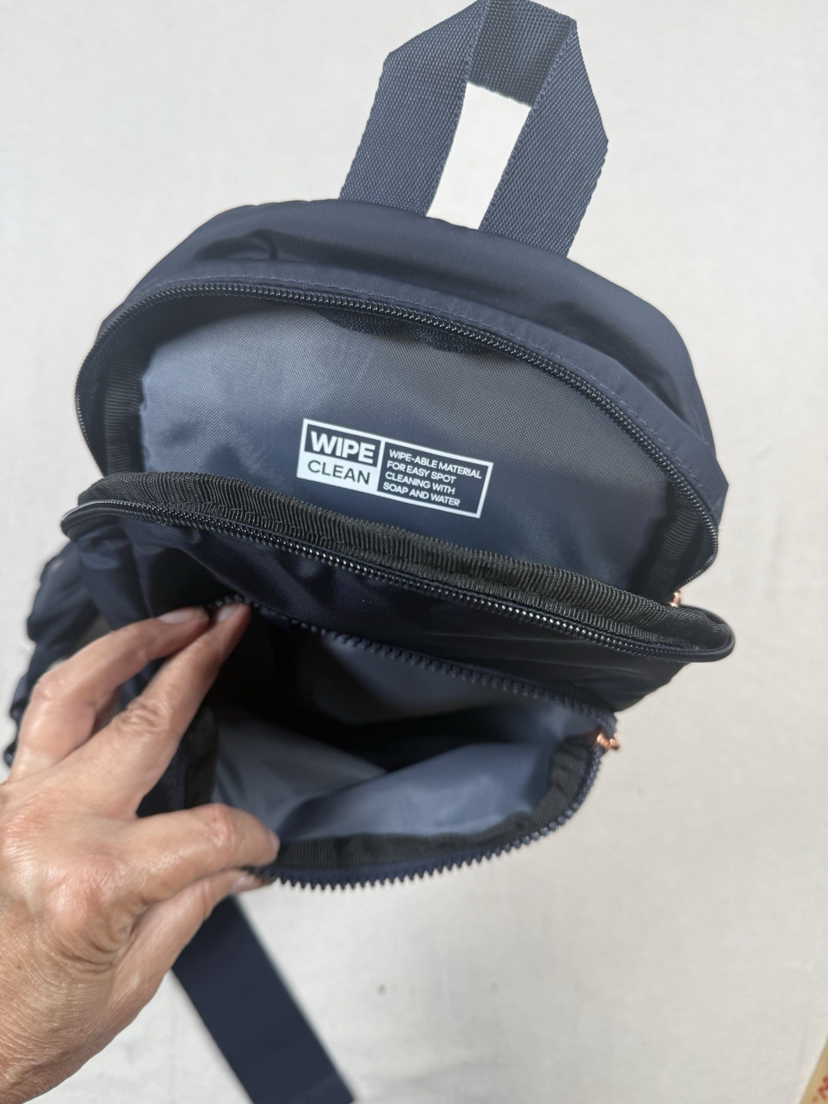 Adidas Essentials 3 Sling Crossbody Bag, Dark Navy w/ Rose Gold accents Travel