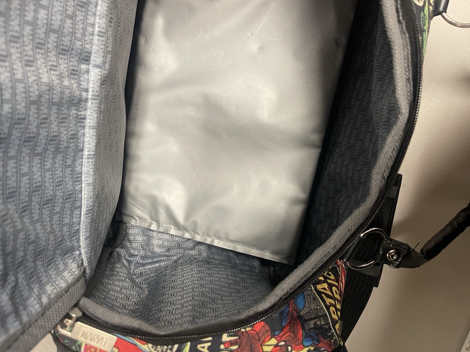 Rare Marvel Duffel Bag Iron Man Etc
