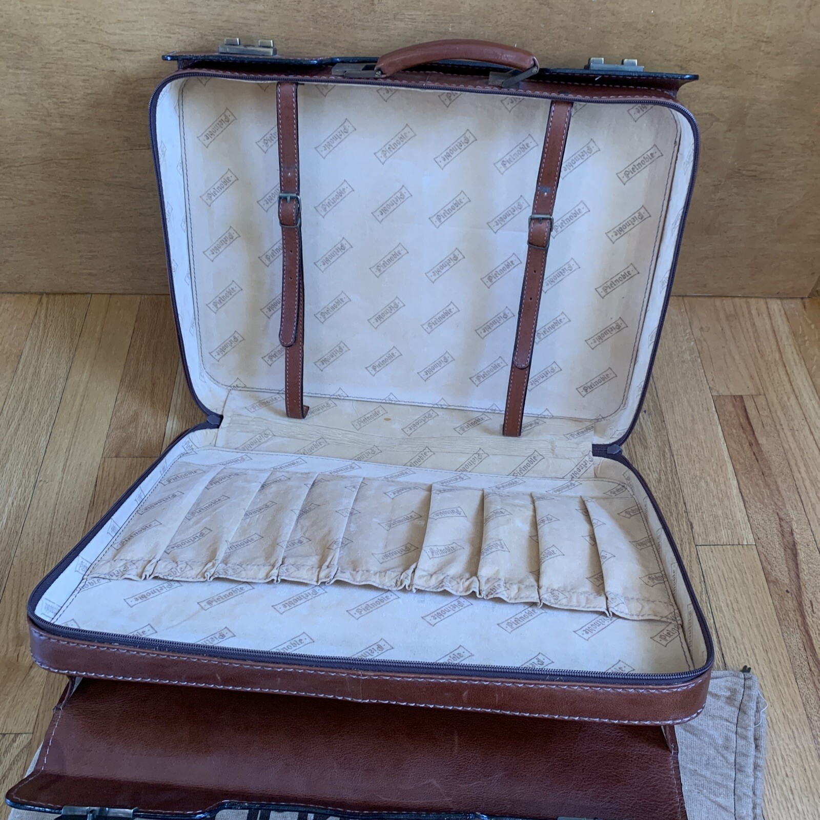 Vintage Pielnoble Leather Business Briefcase Messenger Bag RARE Made in Spain
