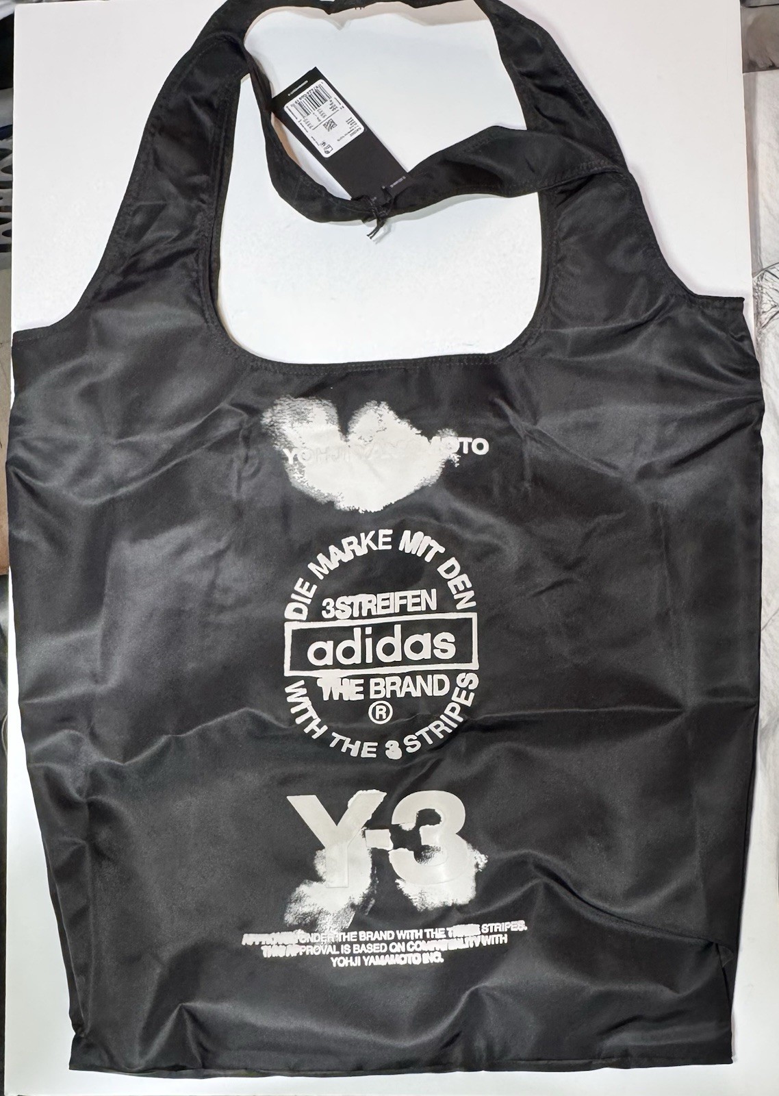 Y-3 Logo Printed Tote Bag