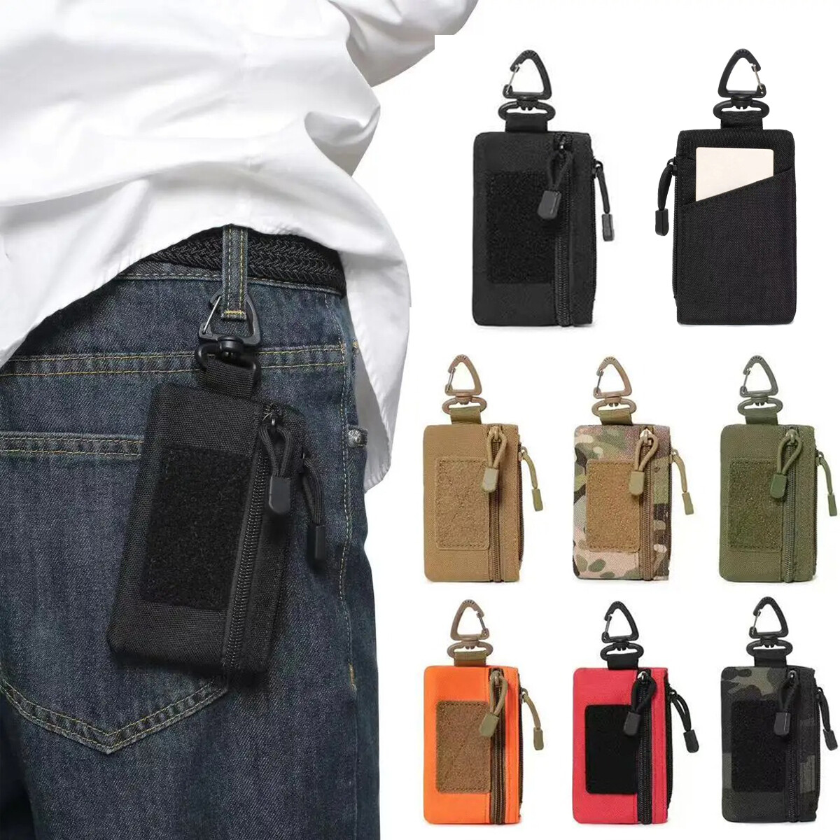Outdoor Tactical Camo Kit Pouch Small Bag Military Molle Utility Organizer Pouch