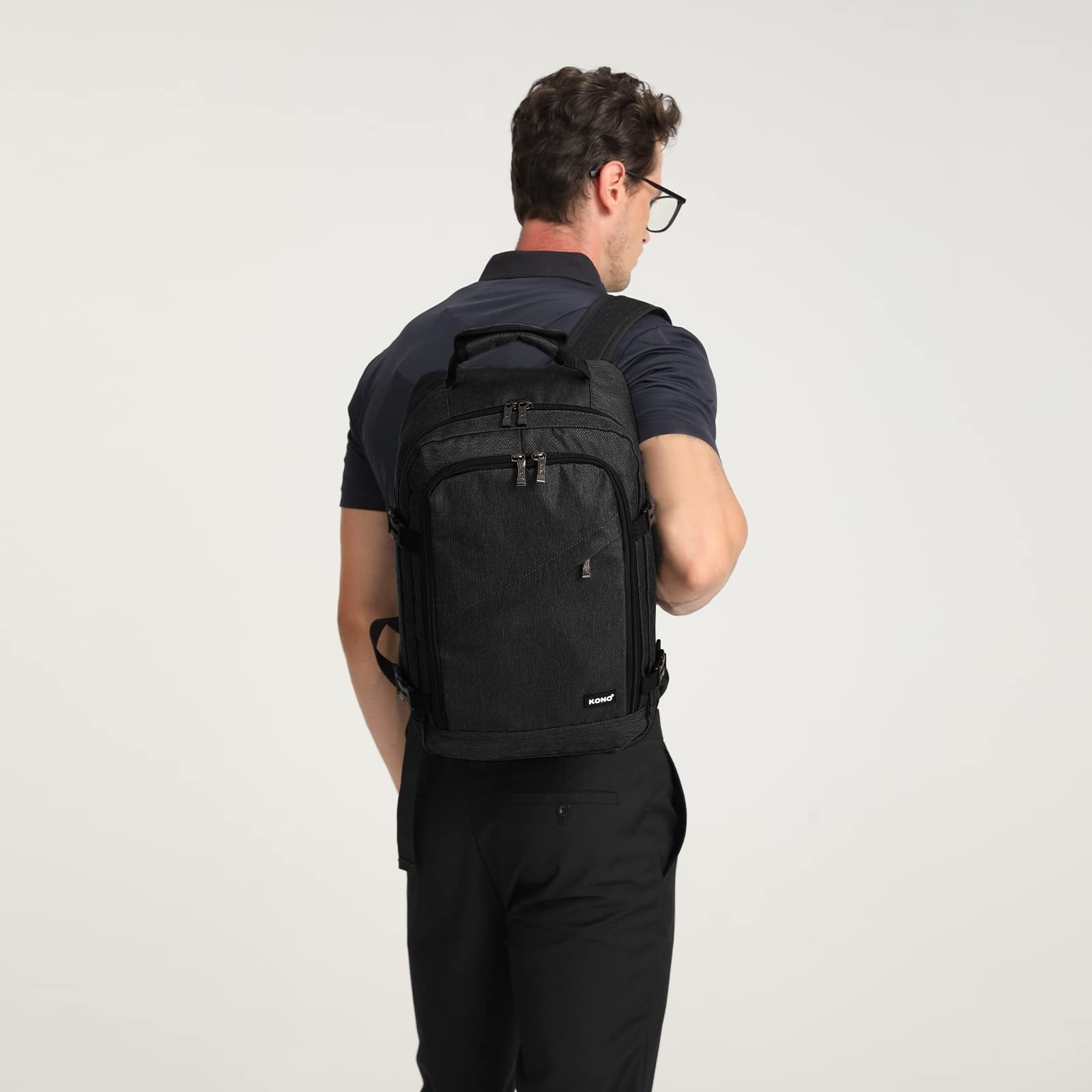 Carry on Backpack, 16″ Airplane Approved Under Seat Travel Backpack for Men a…