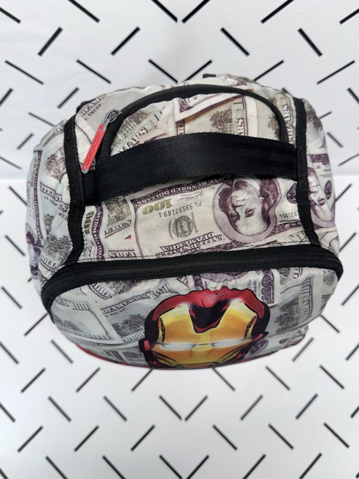 Rare 2015 SPRAYGROUND Iron Man Raining Money Marvel Backpack