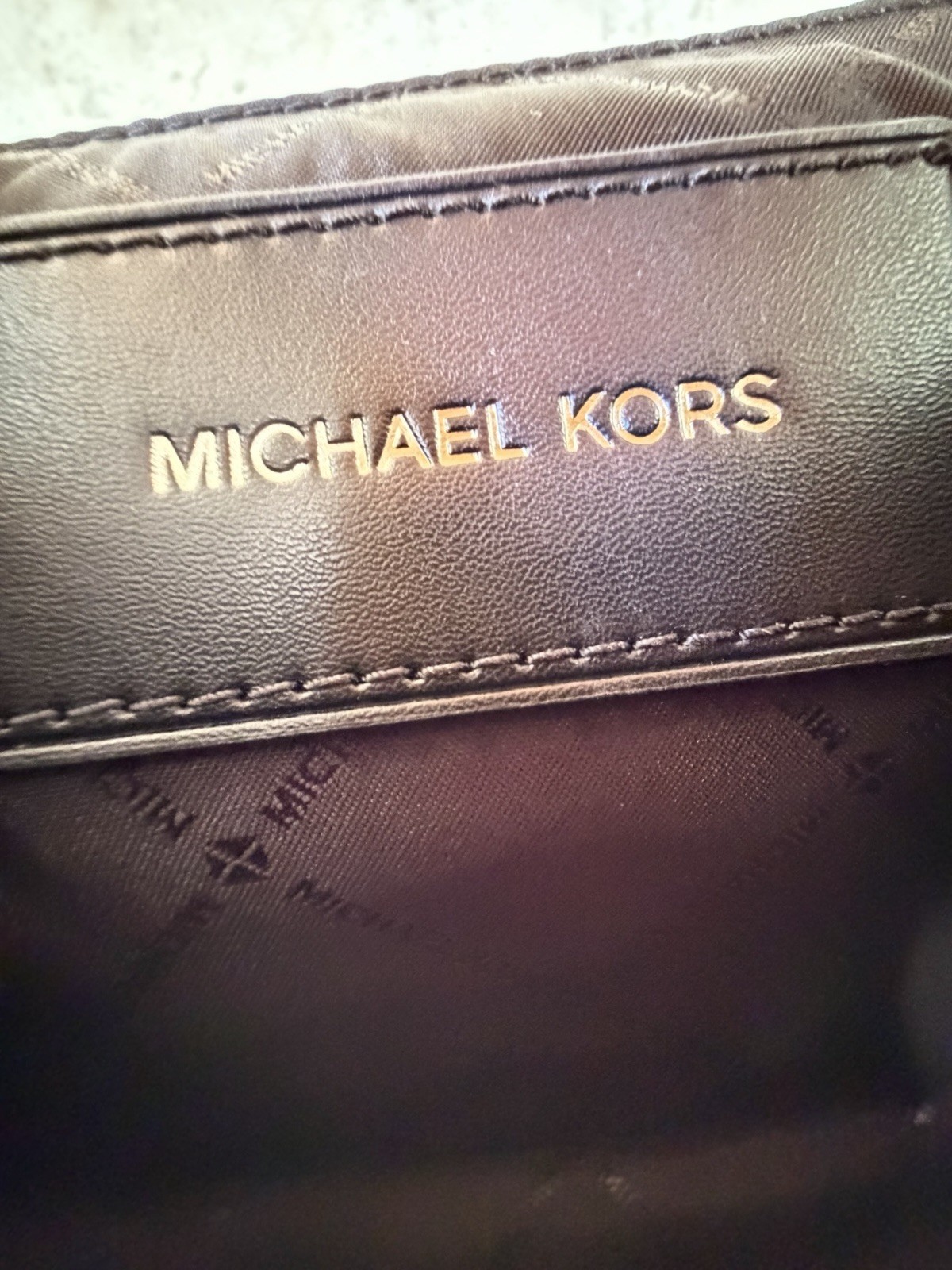 Michael Kors Cooper Small Flap Crossbody Bag + Pouch MK Ombre Black Multi