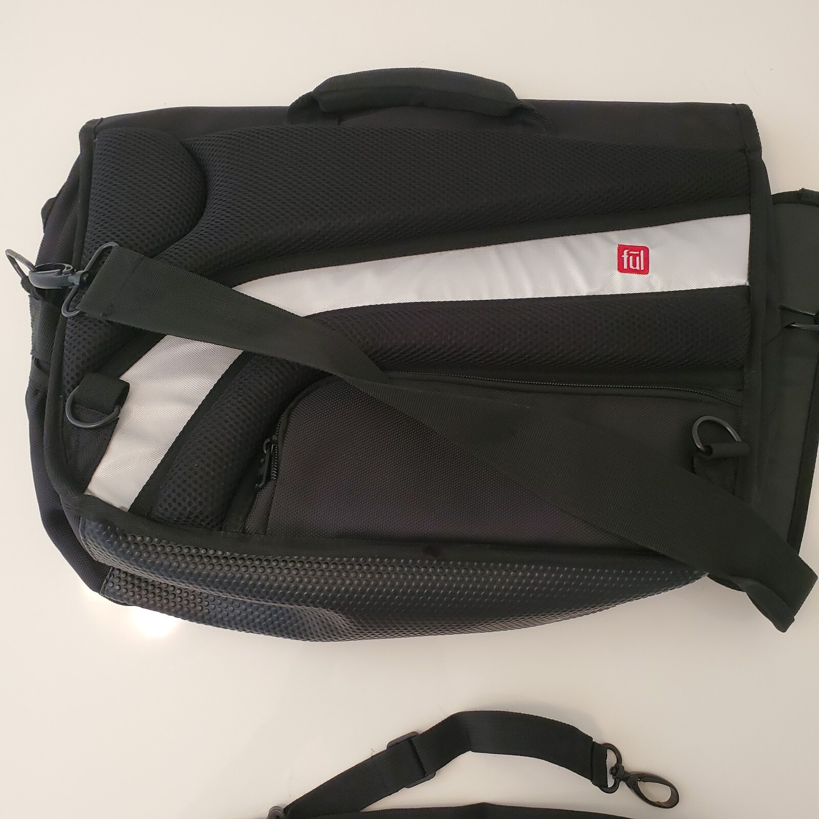 Fui Black Powerbag Messenger Laptop Case Padded See Photos
