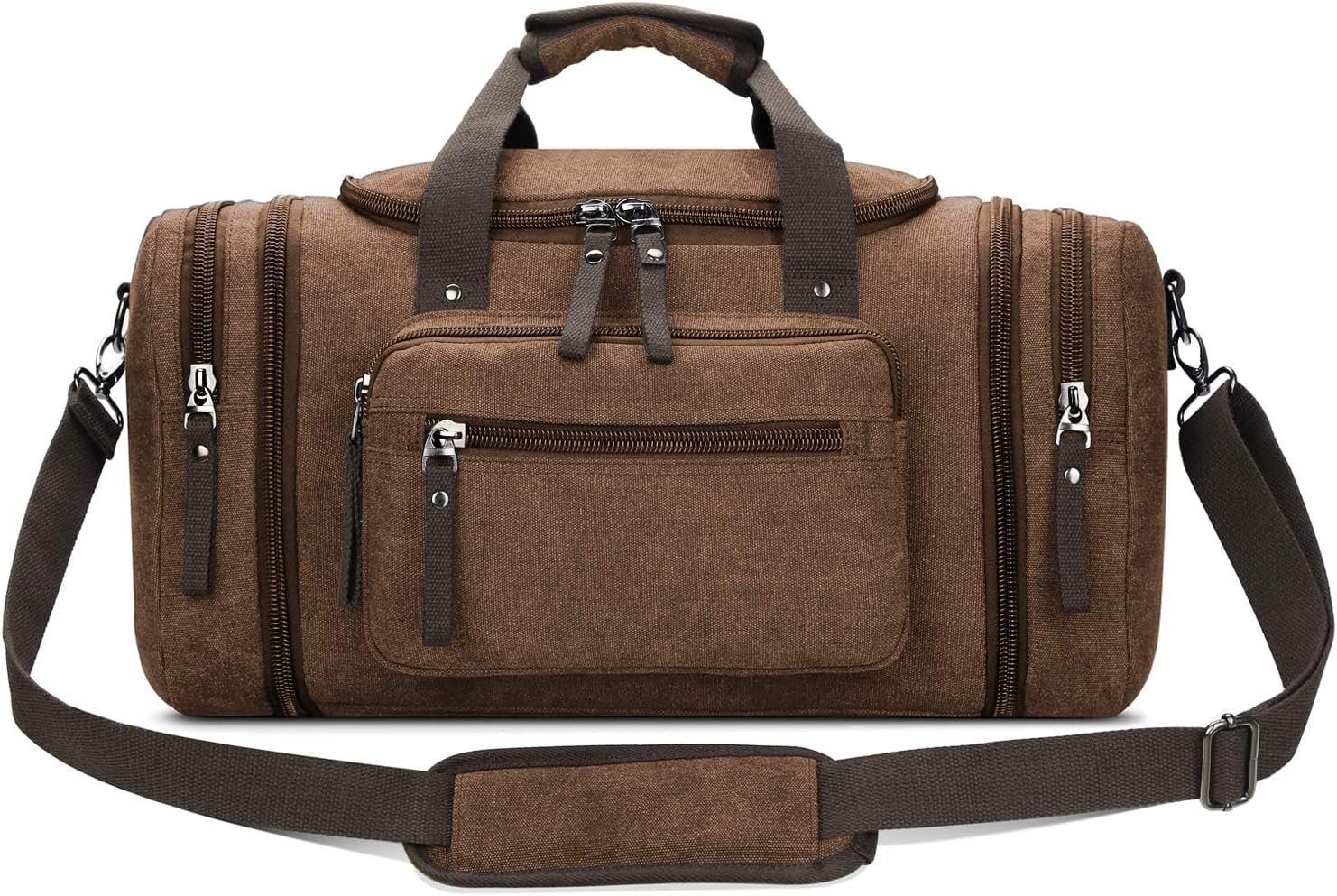 Duffel Bag Men’S Weekender Overnight Bag (Coffee) X-Large