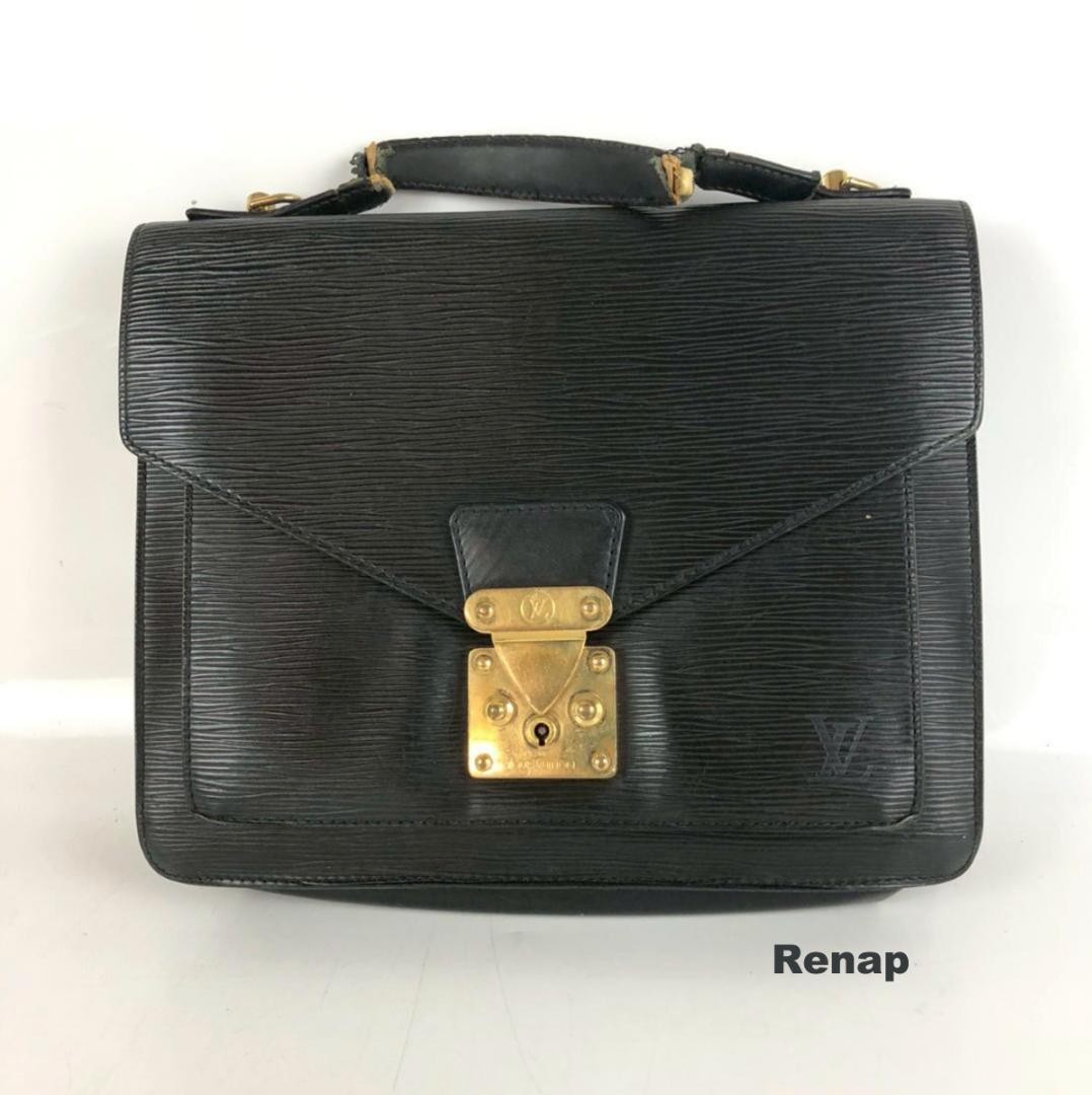 Louis Vuitton Epi Monceau Business Bag Handbag Statement Piece 28x24x4cm
