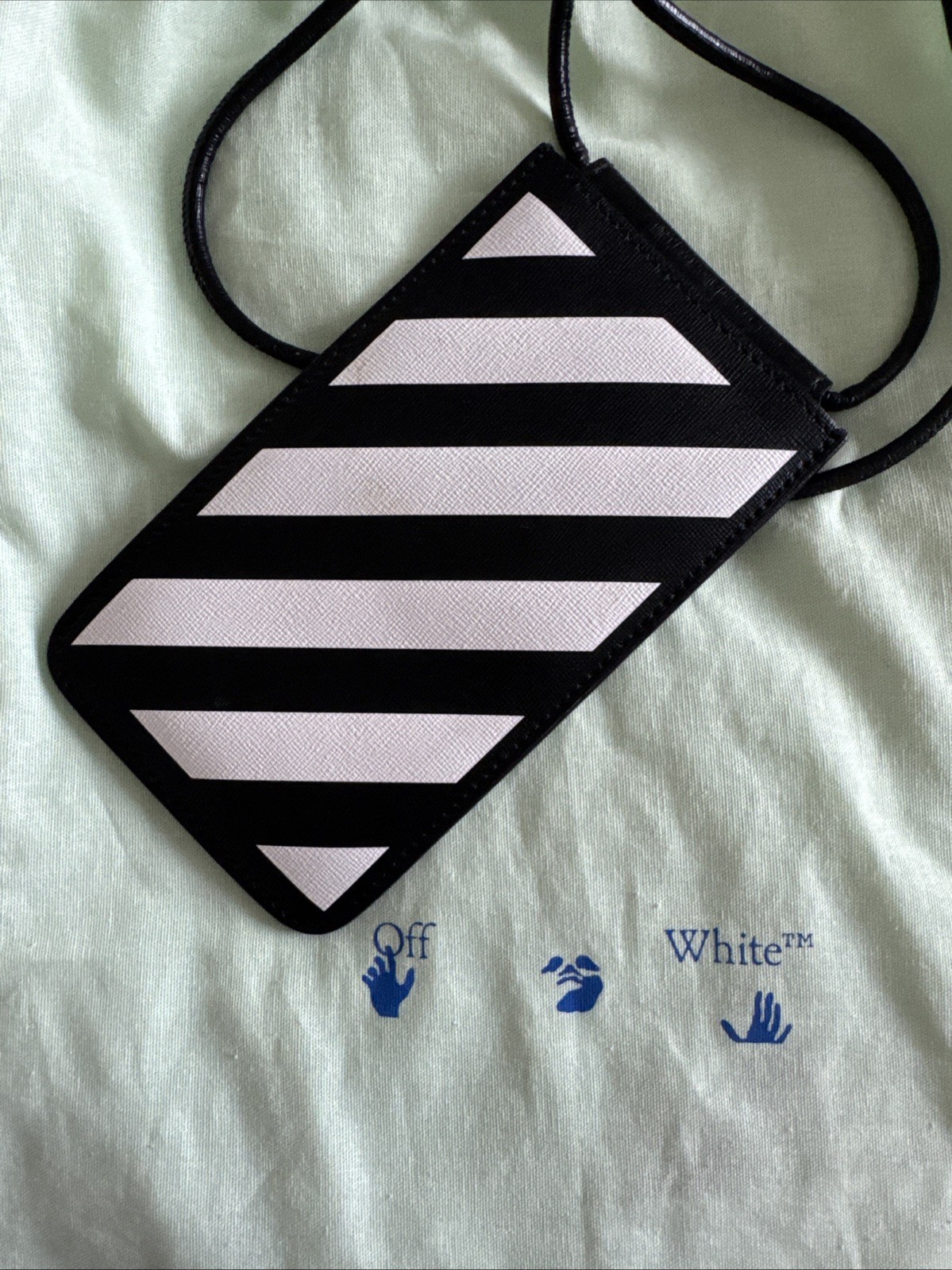 Off-White Men’s Diag Neck Strap Phone/Cardholder