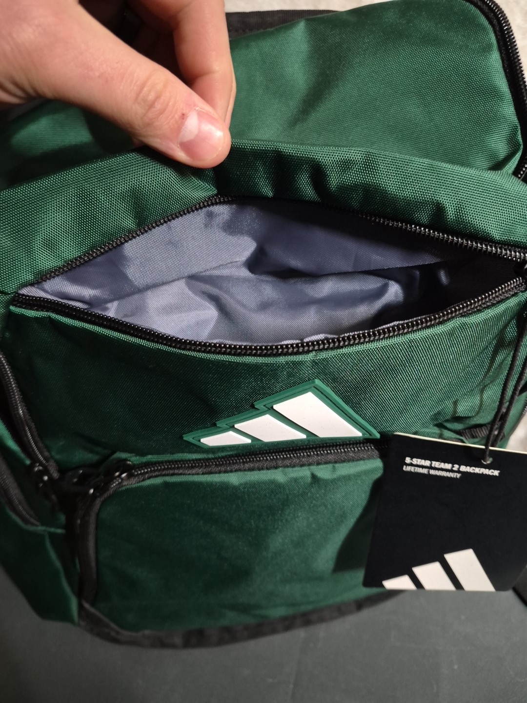 Adidas 5-Star Team 2 Backpack Dark Green 16″ Laptop Storage