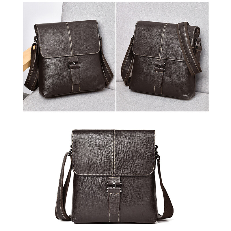 Messenger Bag Vintage Genuine Leather Satchel Crossbody Shoulder Travel Bookbag