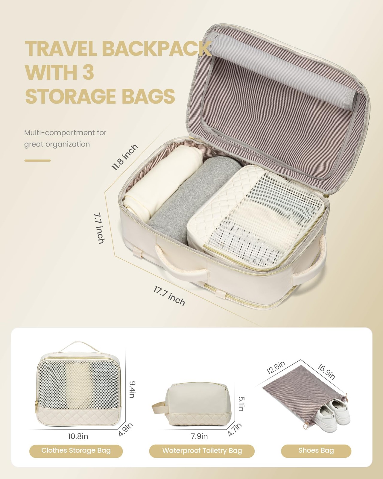 LOVEVOOK Travel Backpack for Women, Carry on Backpack for Airplanes,TSA Personal
