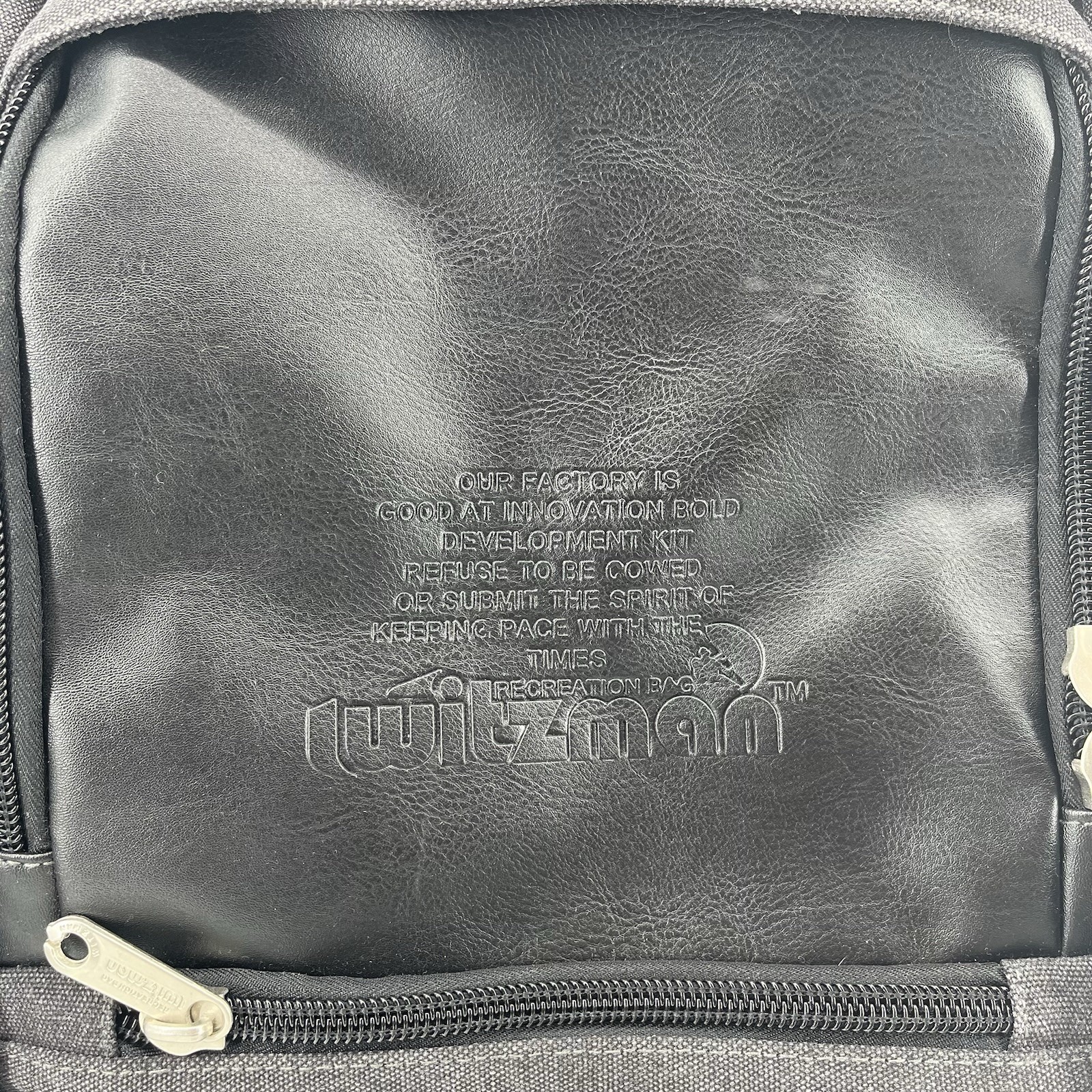 WITZMAN Travel Backpack Convertible Canvas Bag Gray Carry On