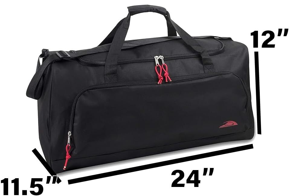 55 Liter, 24 Inch Lightweight Canvas Duffle Bags for Men & Women For Travelin…