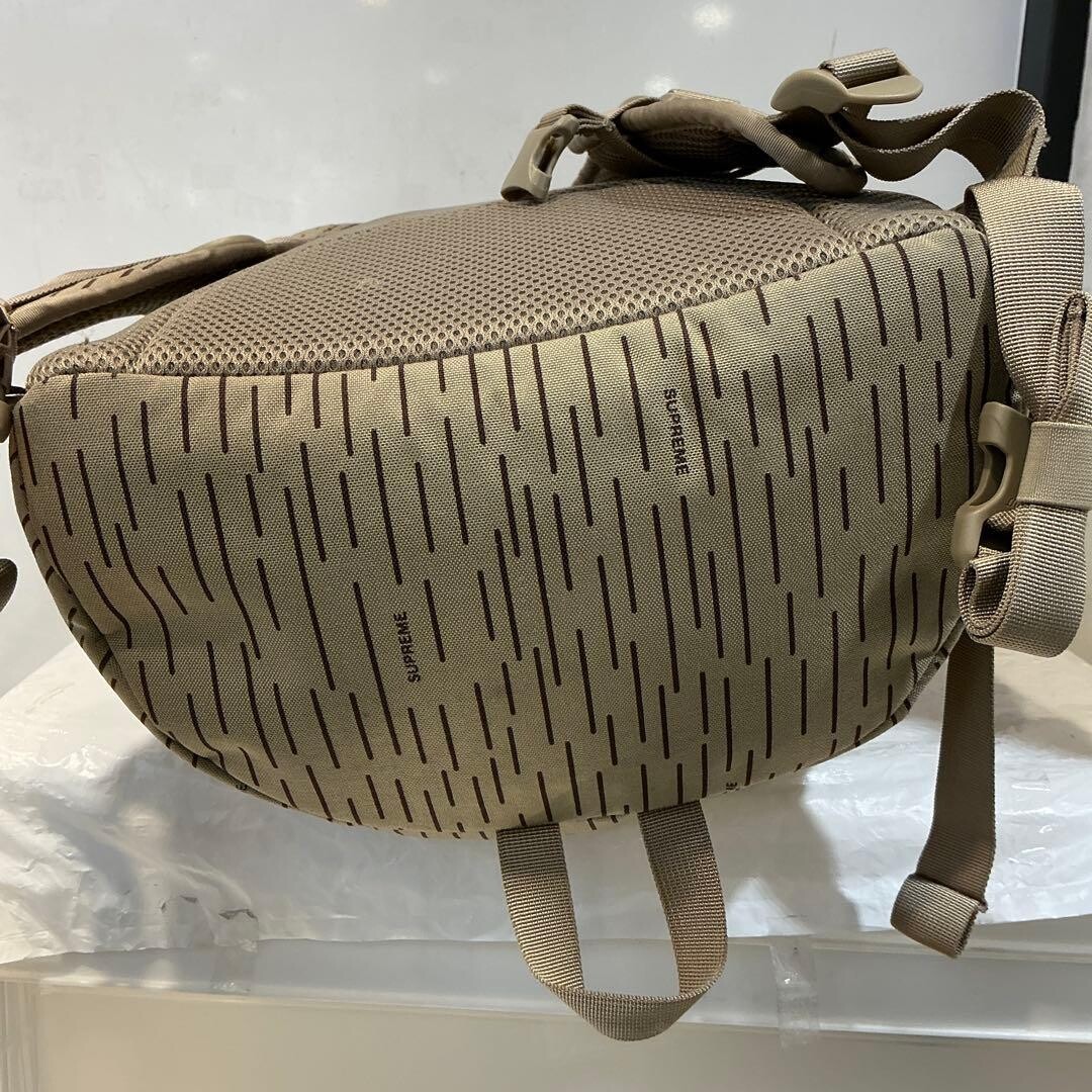 Supreme Backpack Tan Raindrop Brown Men’s Streetwear Bag 12.6×20.1×5.9in