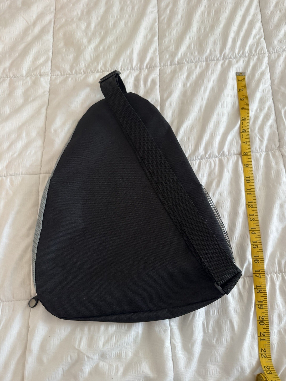 Sling Backpack Single Shoulder Strap Black Gray NYU Langone Health Adjustable