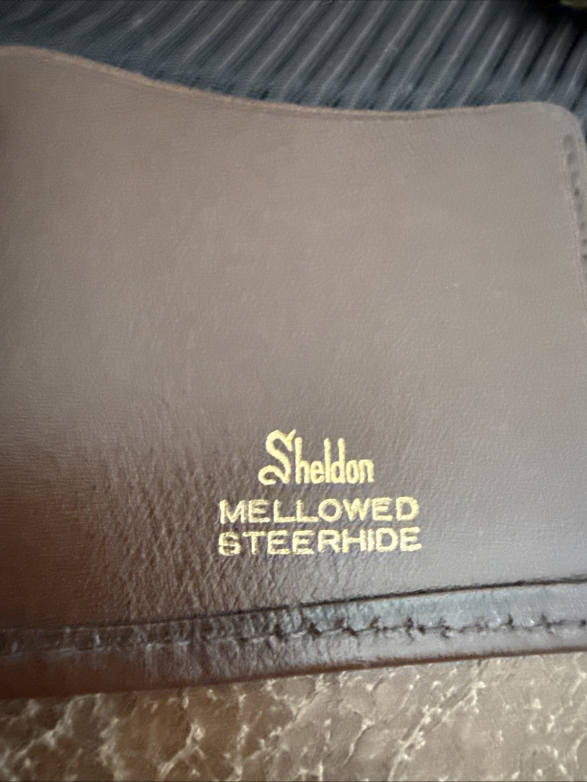 Sheldon Mellowed Steerhide Leather Tie Case Premium & Broken-in