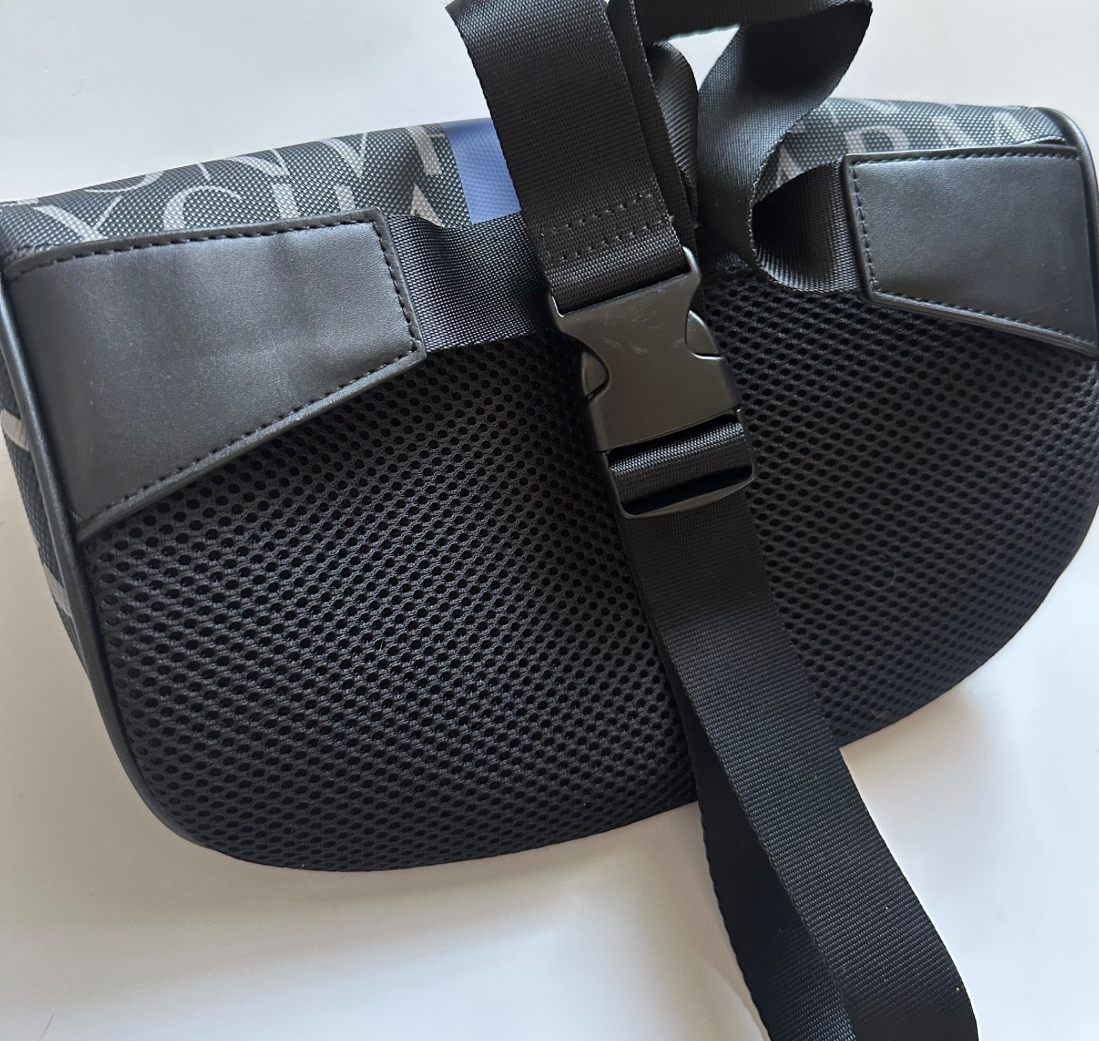 Armani Exchange A|X Logo Crossbody / Belt Bag Black Blue White – New Without Tag