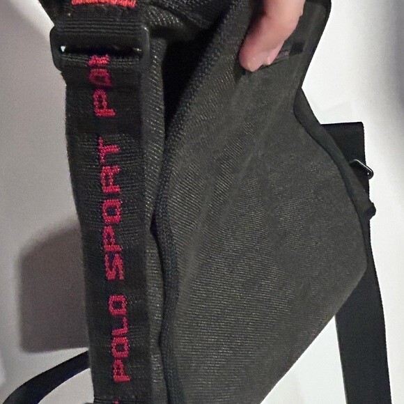 POLO SPORT Ralph Lauren Vintage Crossbody Bag Hipster Blue Denim