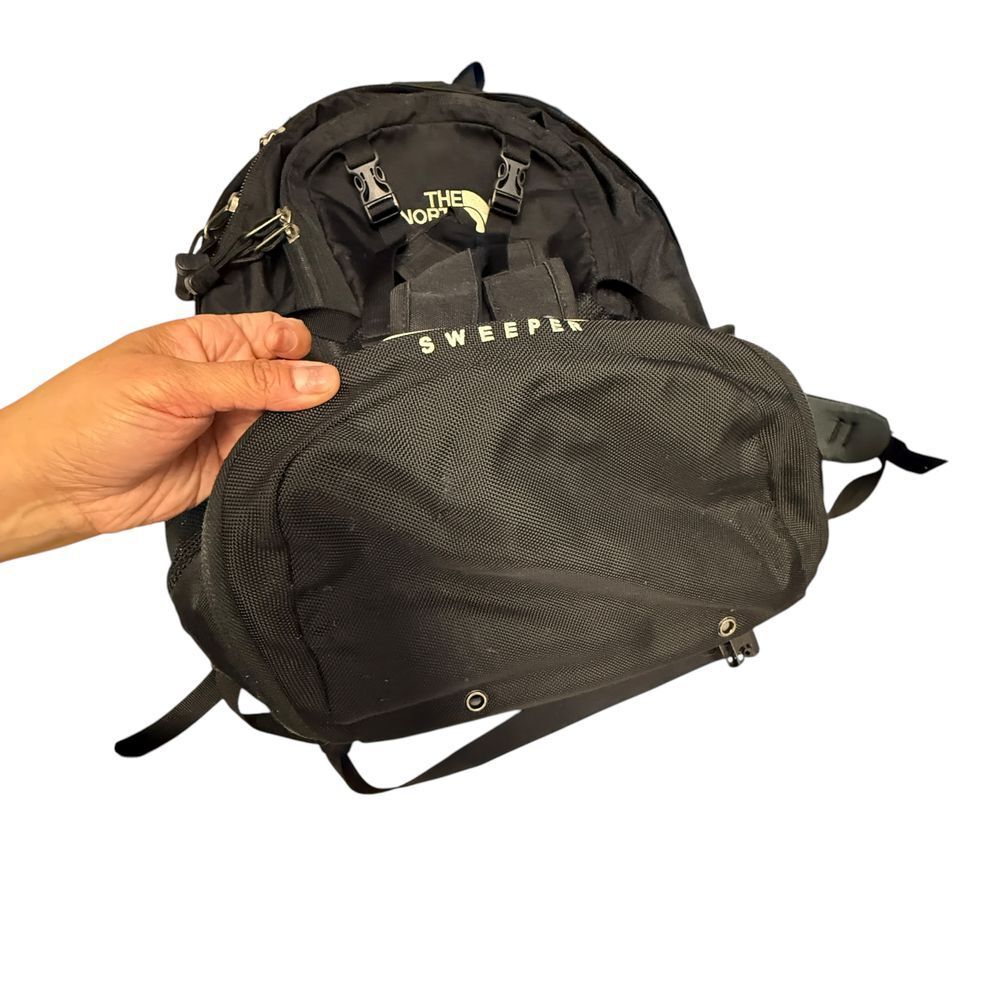 The North Face Black Backpack Daypack Ergonomic Padded Straps Outdoor Adventure