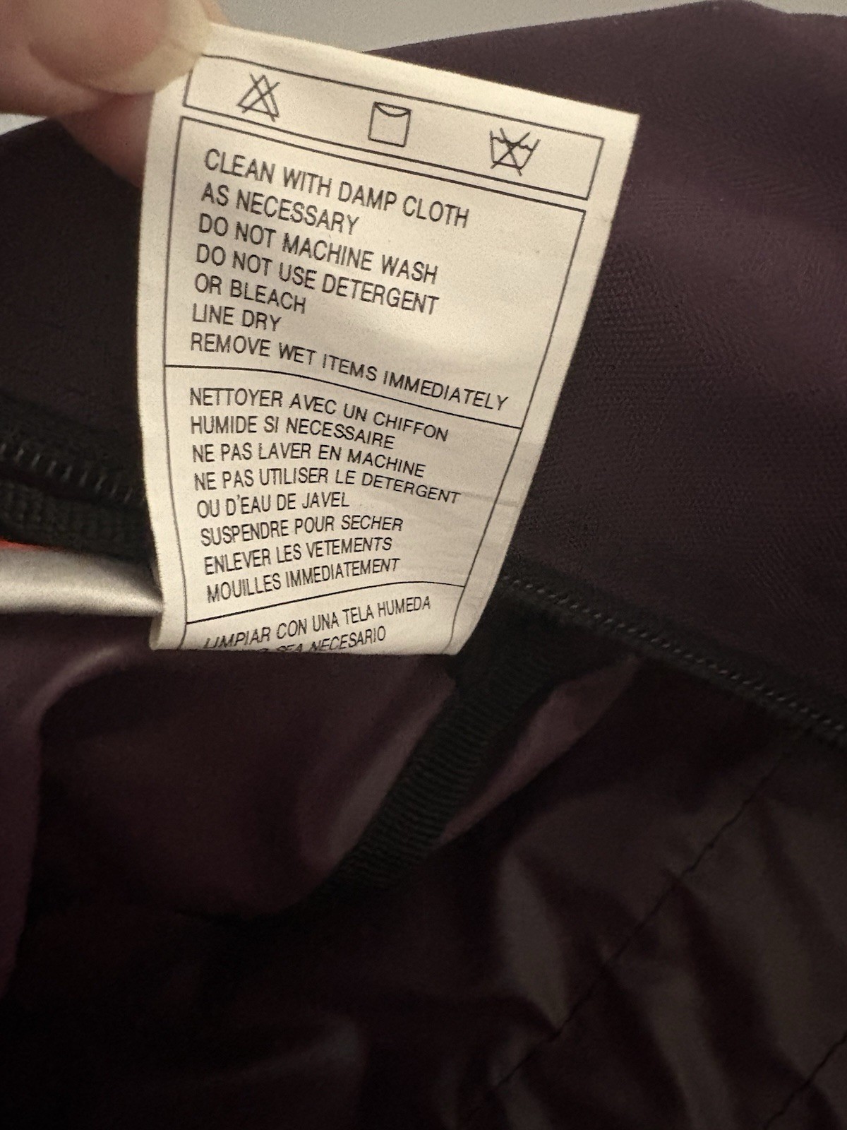 Vintage 80s 90s NIKE Duffle Bag Deep Purple Spellout Big Check Workout Retro