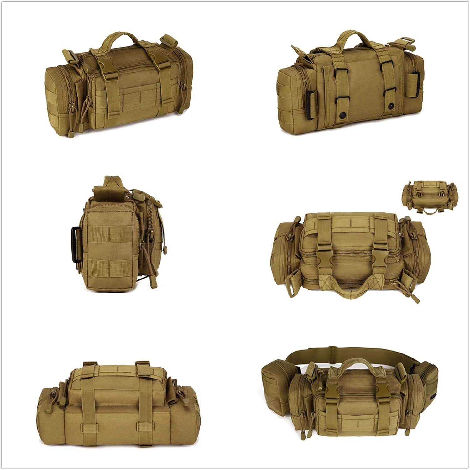 Tactical Waist Pack Deployment Bag Military Molle Waterproof Fanny Pouch US