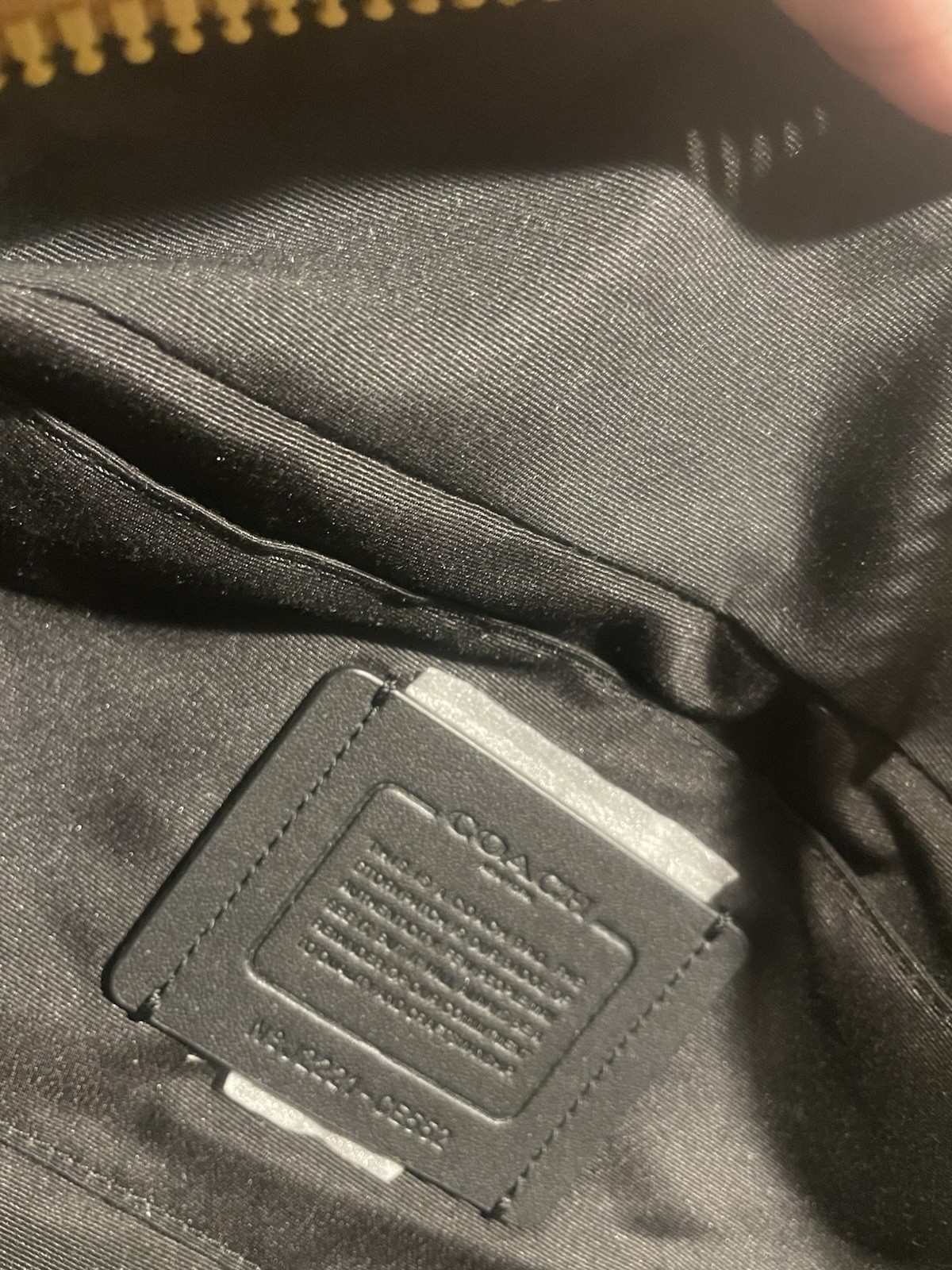New COACH Track Belt Bag With Quilting And Coach Stamp Leather