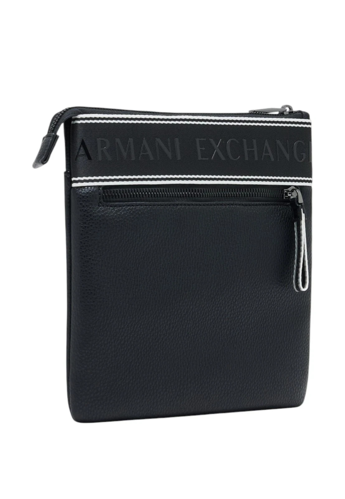 NWT ARMANI EXCHANGE BLACK TECHNICAL FABRIC CROSSBODY BAG + DB XM002610 AF22662
