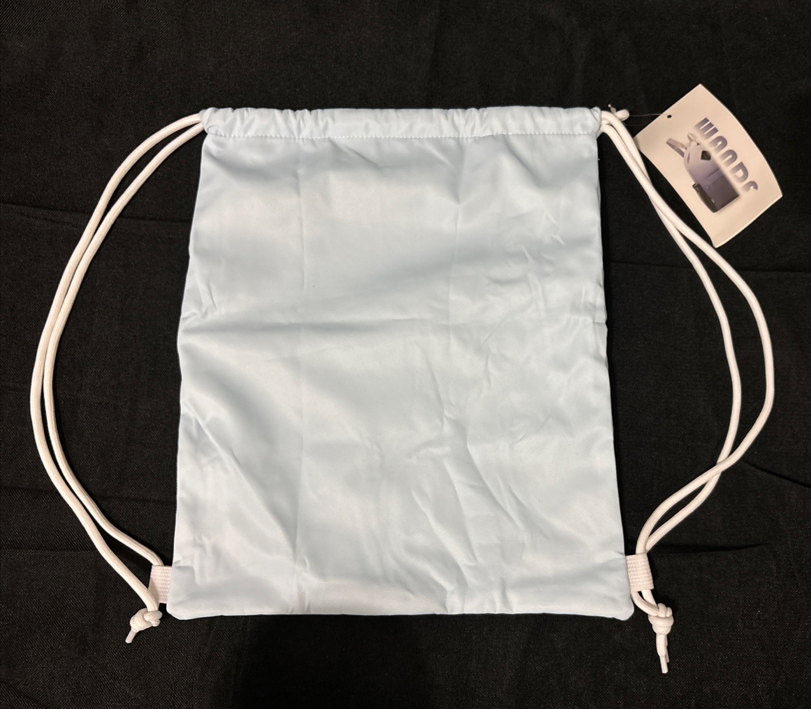 (2-PK) Wandf Drawstring Backpack String Bag Sackpack Cinch Water Resistant Blue