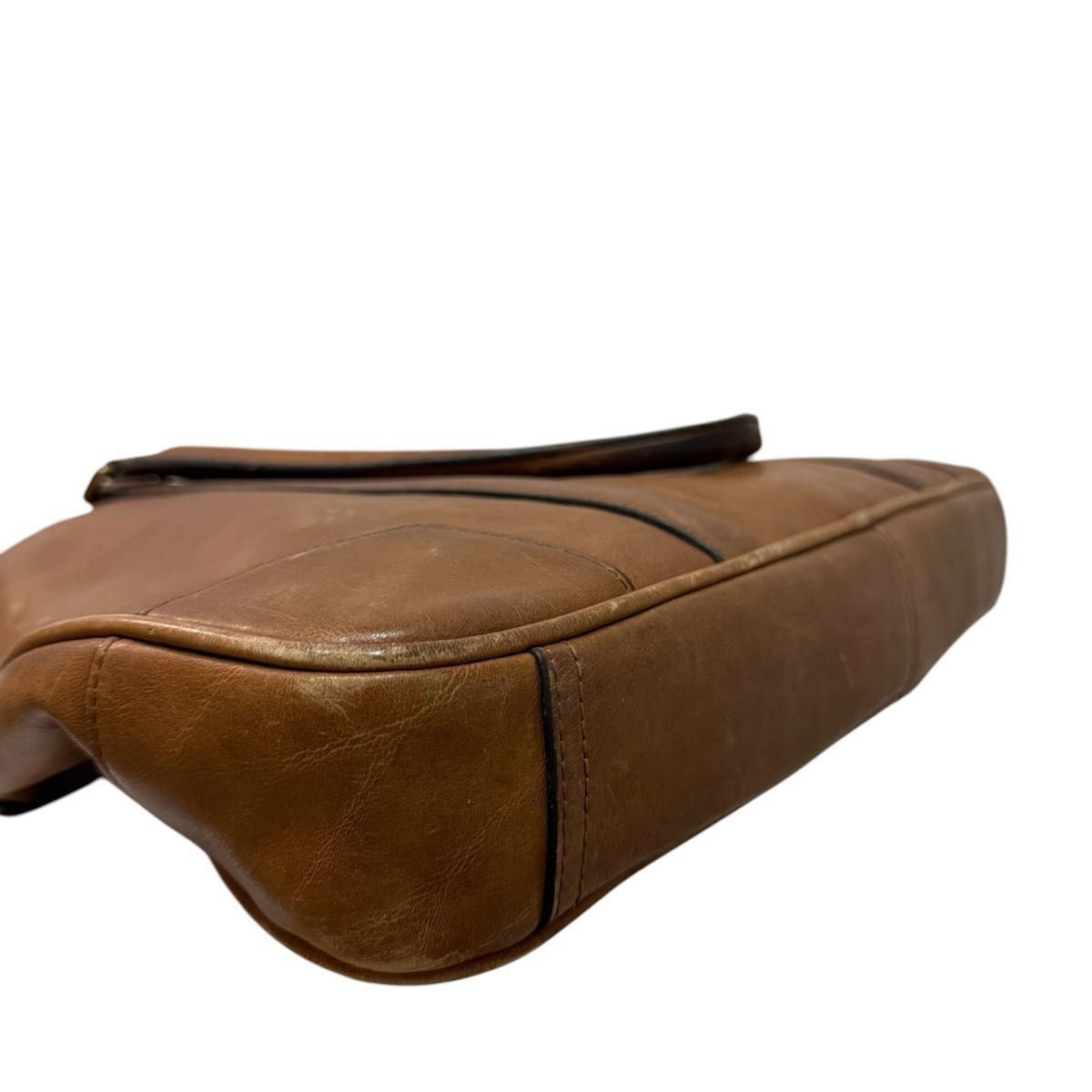 COACH 2-Way Briefcase Brown Leather Men Handbag Business bag 70901