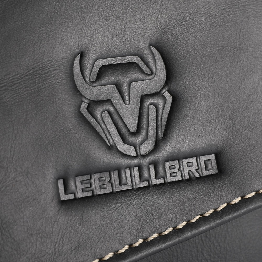 LEBULLBRO Mens Leather Crossbody Sling Bag with Adjustable Strap Shoulder Bag