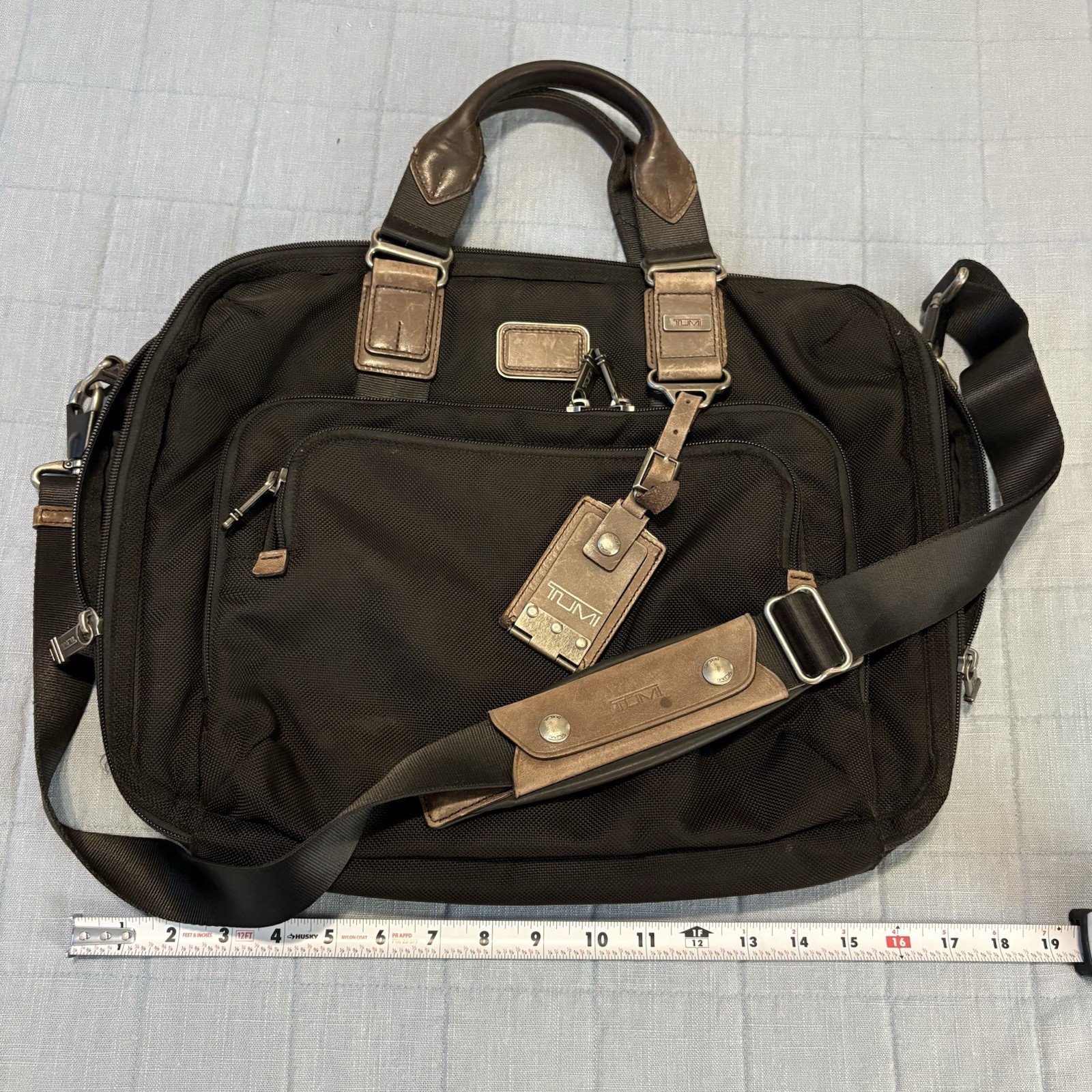 TUMI Alpha Bravo Yuma Slim Briefcase 22631HKH 2WAY Nylon Business Bag Black