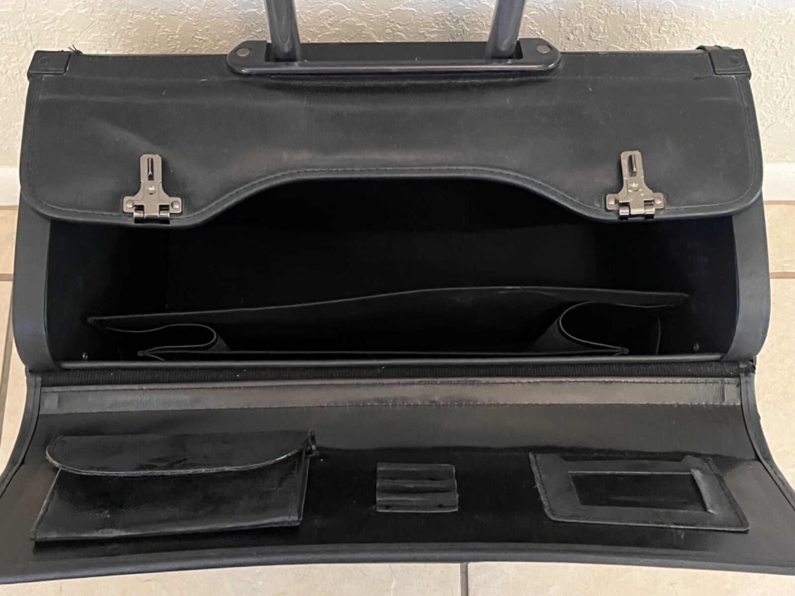 Rolling Briefcase Wheel Catalog Hard Case Sided Laptop Bag Lawyer Attache Chart