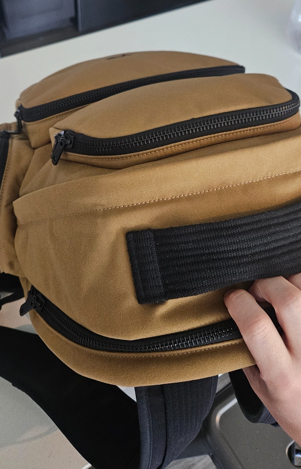 Y-3 Utility Backpack – Beige – Heavy Duty Fashion – Puffy