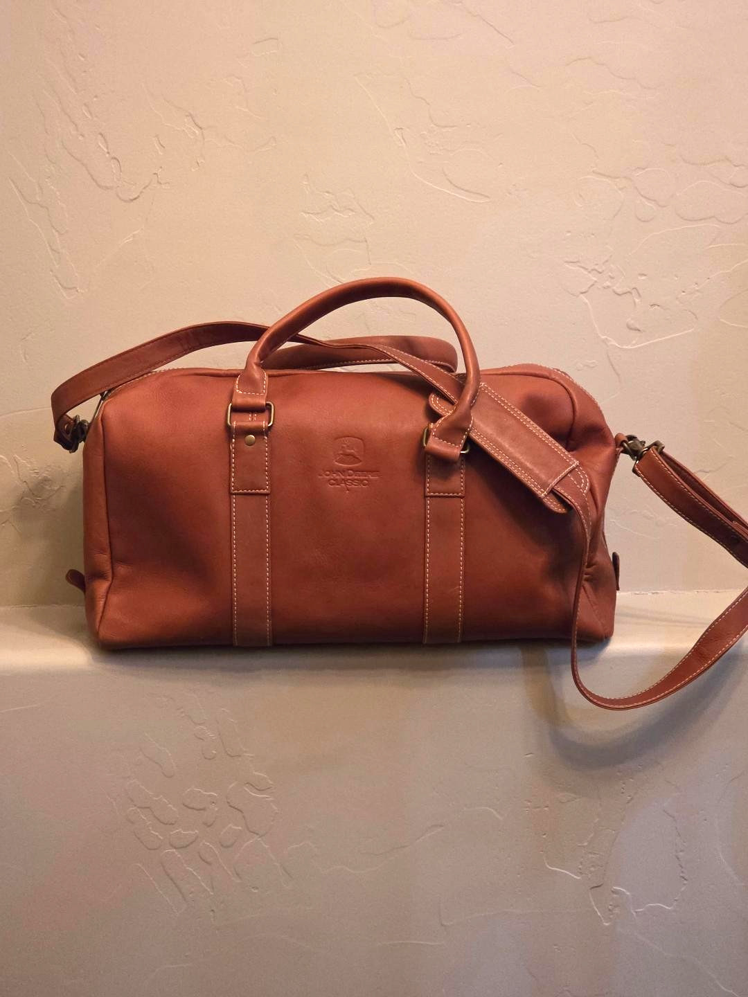 Links & Kings Double Handles Crossbody Duffle Bag FLAWS