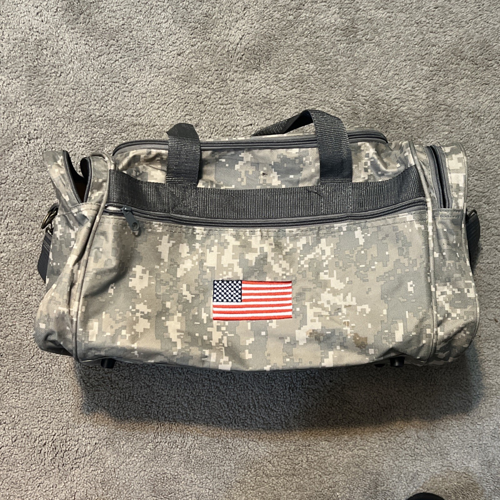 NRA Digital Camo Tactical Duffel Bag ACU Military Gym Travel 20″
