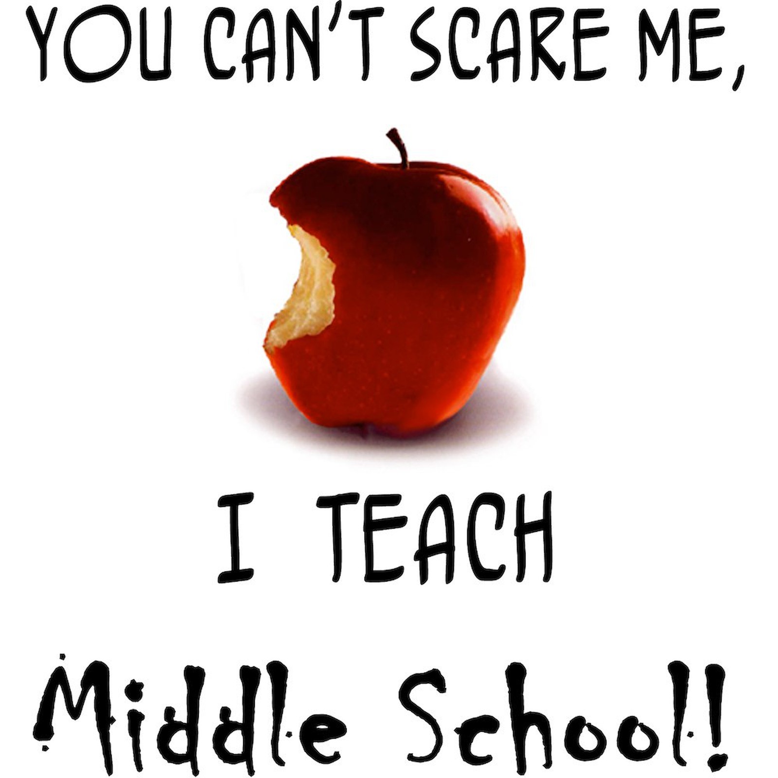 CafePress No Scare Middle School Teacher Tote Bag (123617769)