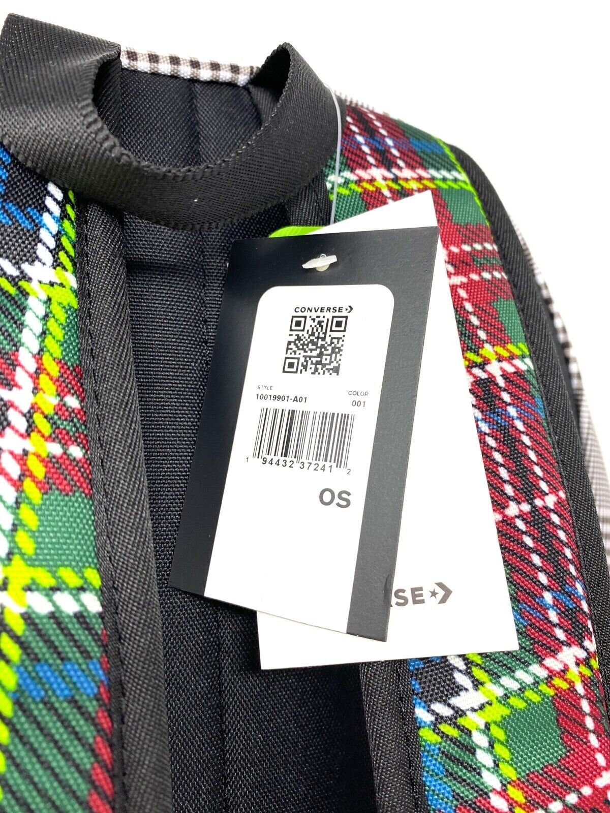 Converse Go 2 Patterned Check Backpack 24 Liter Capacity, 10019901-A01