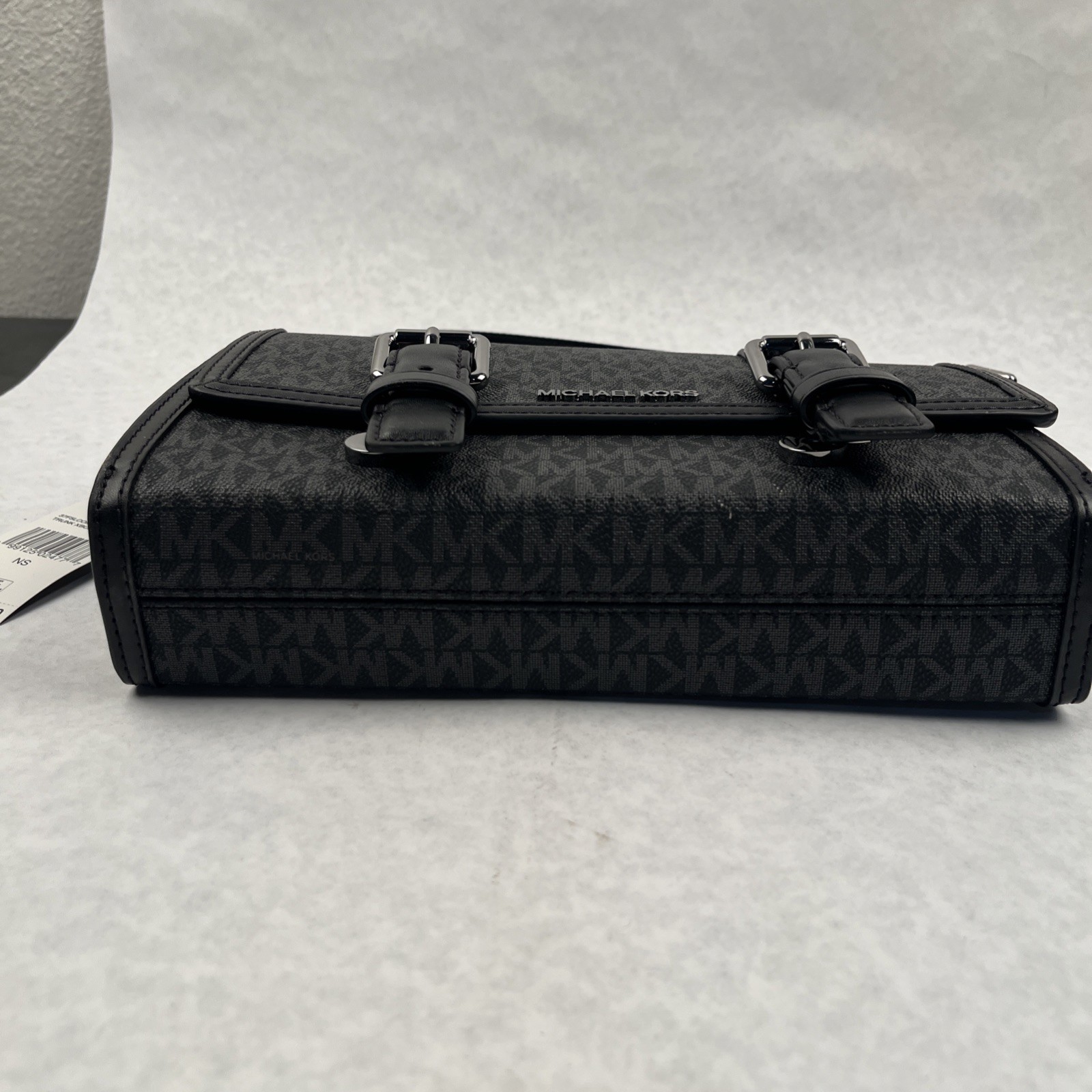 NWT ~ Michael Kors Cooper Trunk Crossbody White/Black $298 MSRP