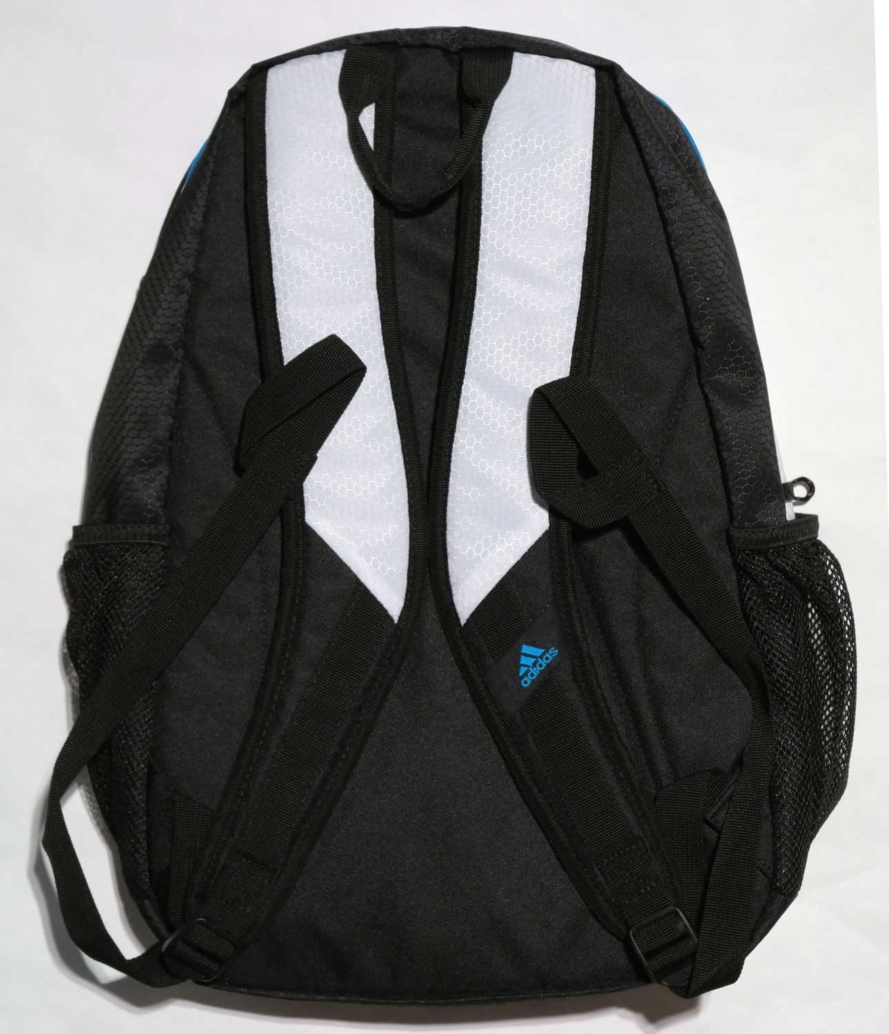 NWT ADIDAS FOUNDATION BACKPACK #5138834 BLACK/BLUE/WHITE WOW