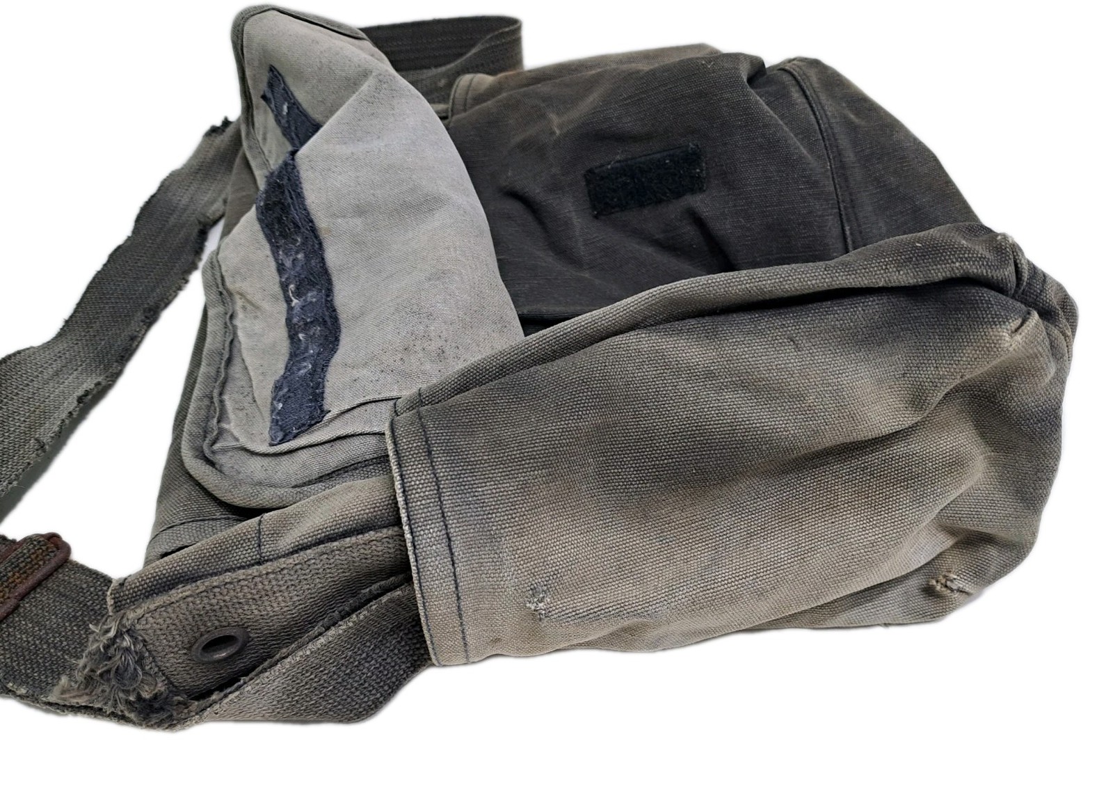 Rothco Canvas Green Brown Messenger Bag Distressed Retro Vintage Army