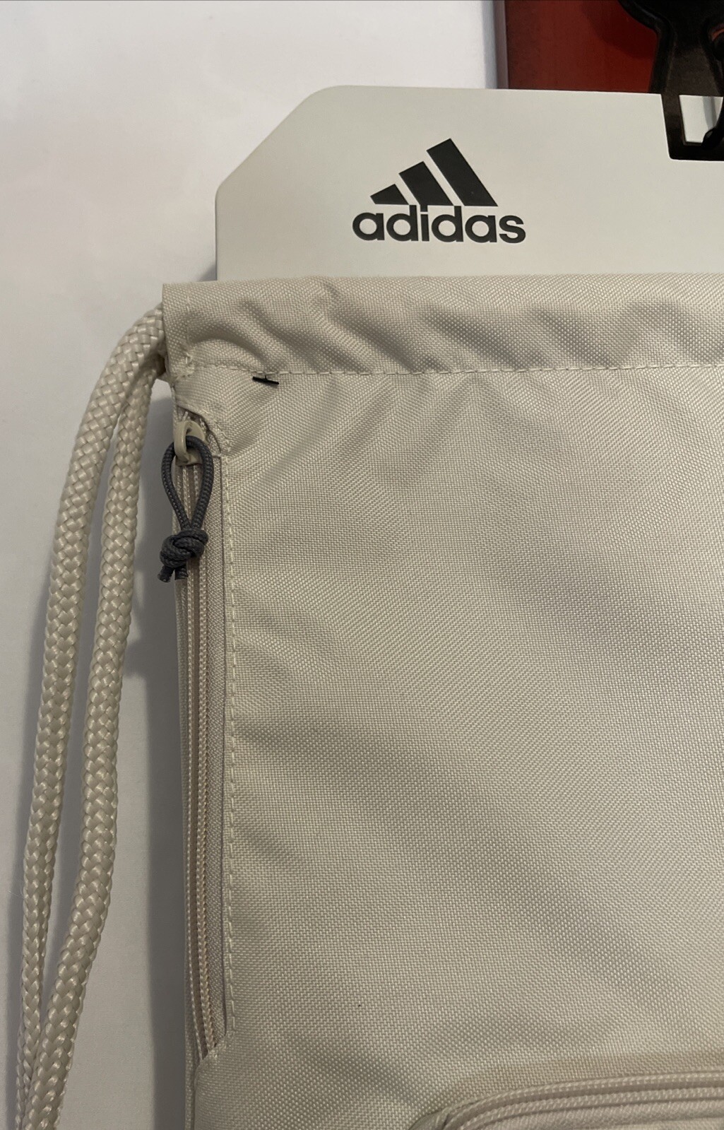 Adidas Aux 3 Off-White Classic Sack Pack Backpack Shoulder Bag NWT! A2673