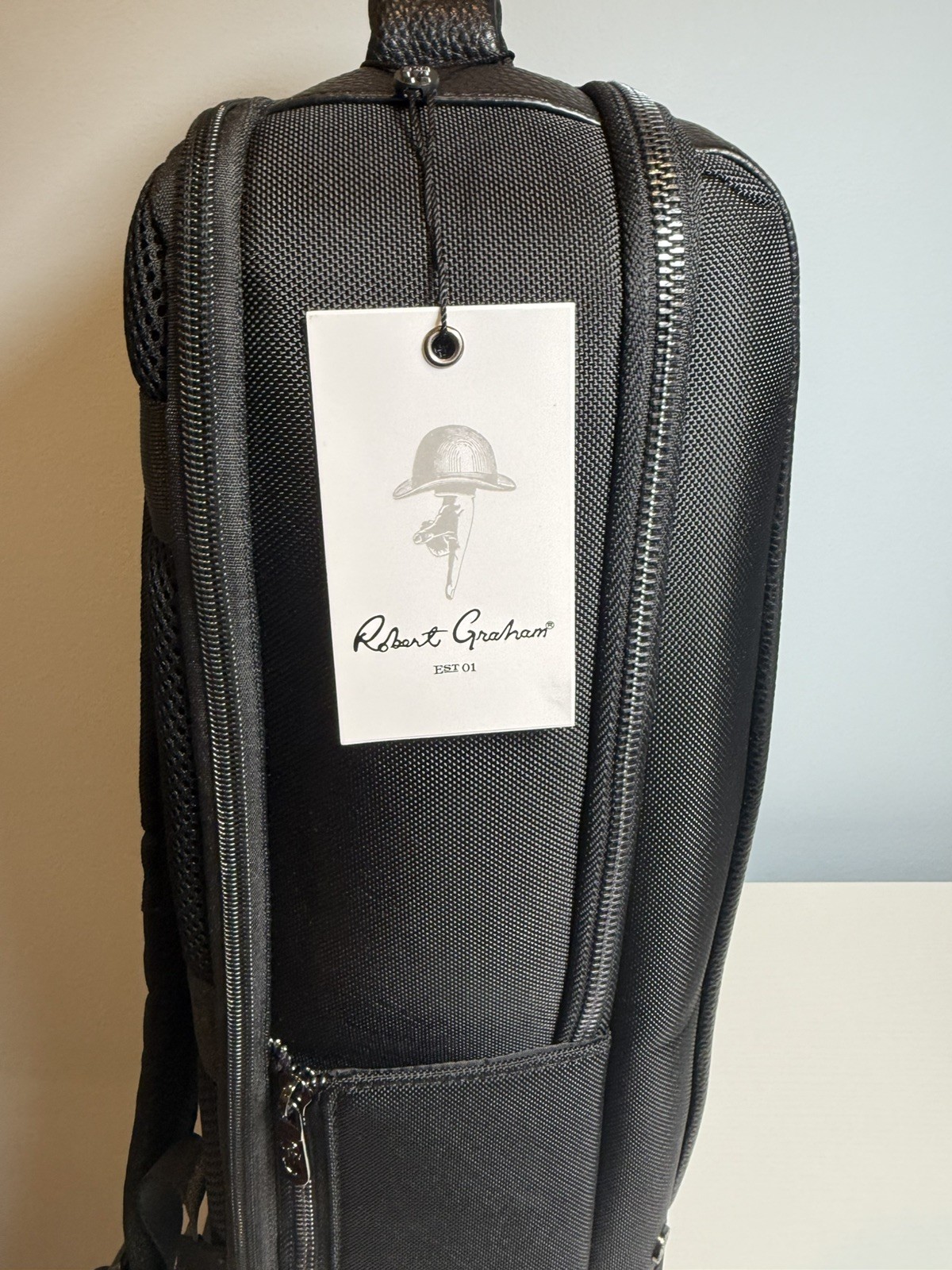 Robert Graham Thurston Mix Media Backpack Black NWT $228