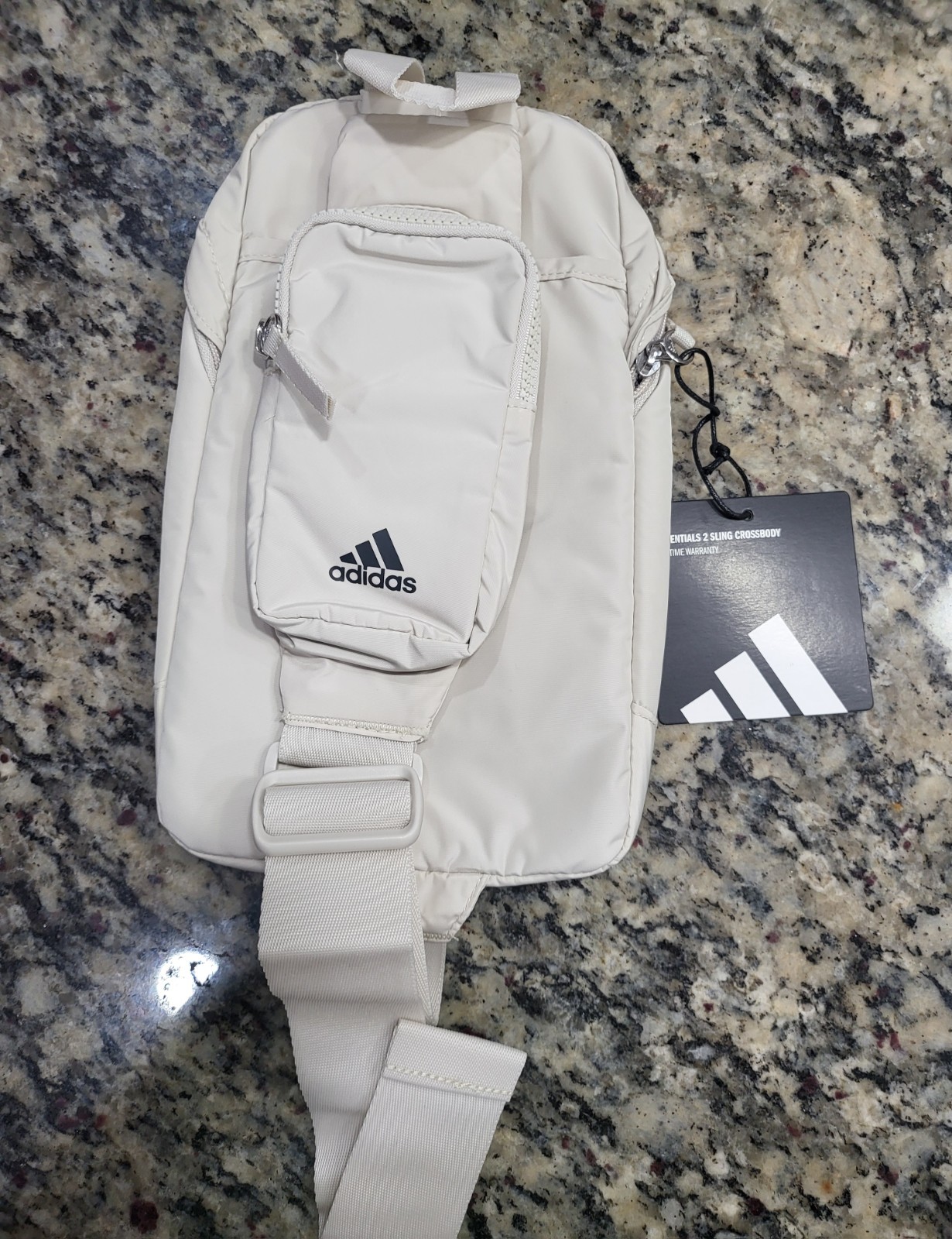 NWT New Adidas Essentials 2 Sling Cream Beige Crossbody Unisex