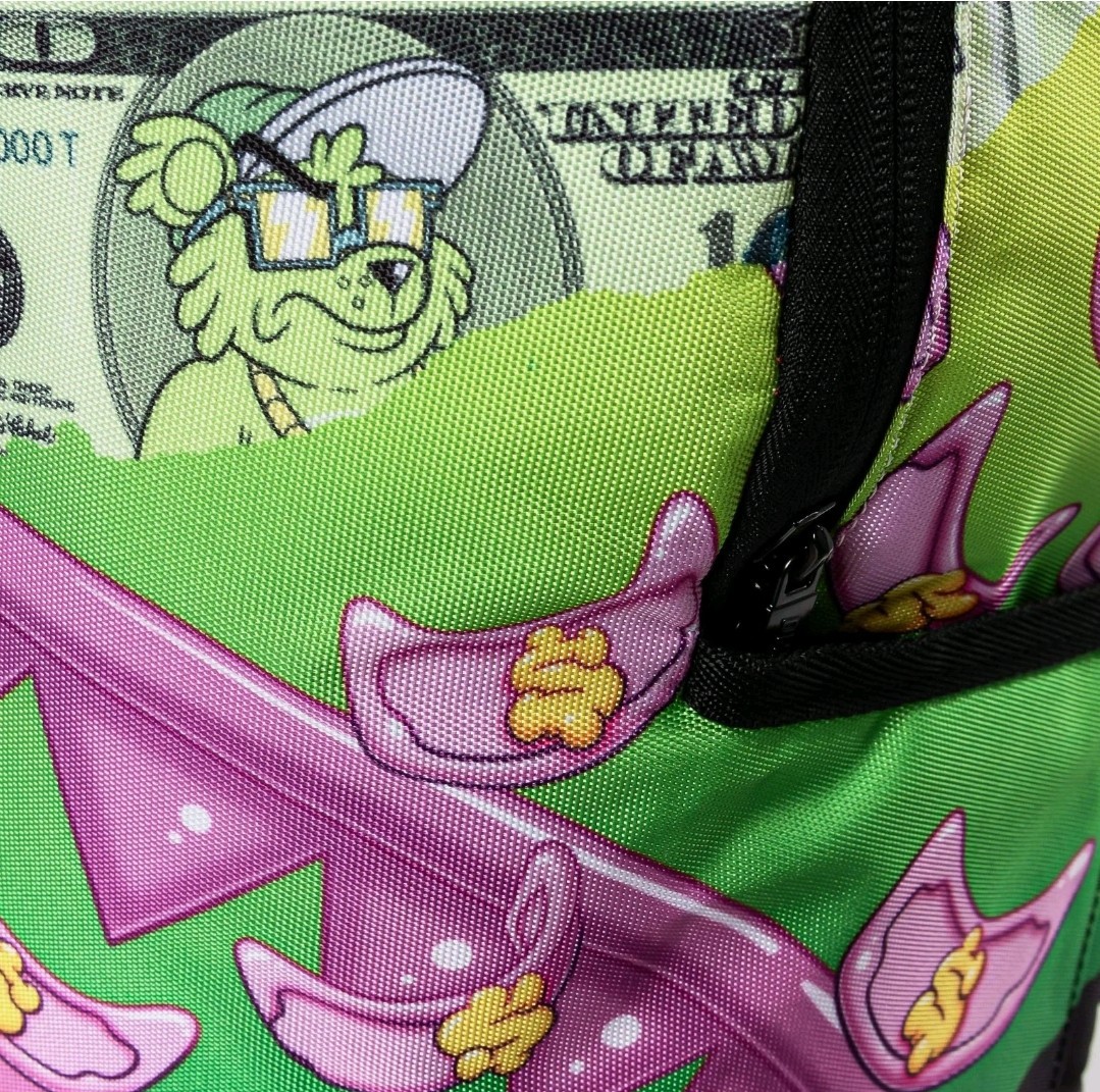 💥💥Sprayground Pure Gold Money Backpack New Black Bookbag Large School Bag