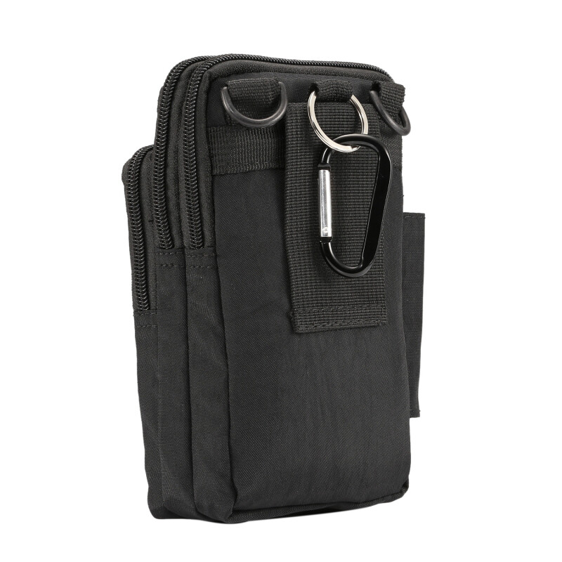 Men Bag Multi Layers Zipper Shoulder Bag Casual Portable Travel Crossbody Bag