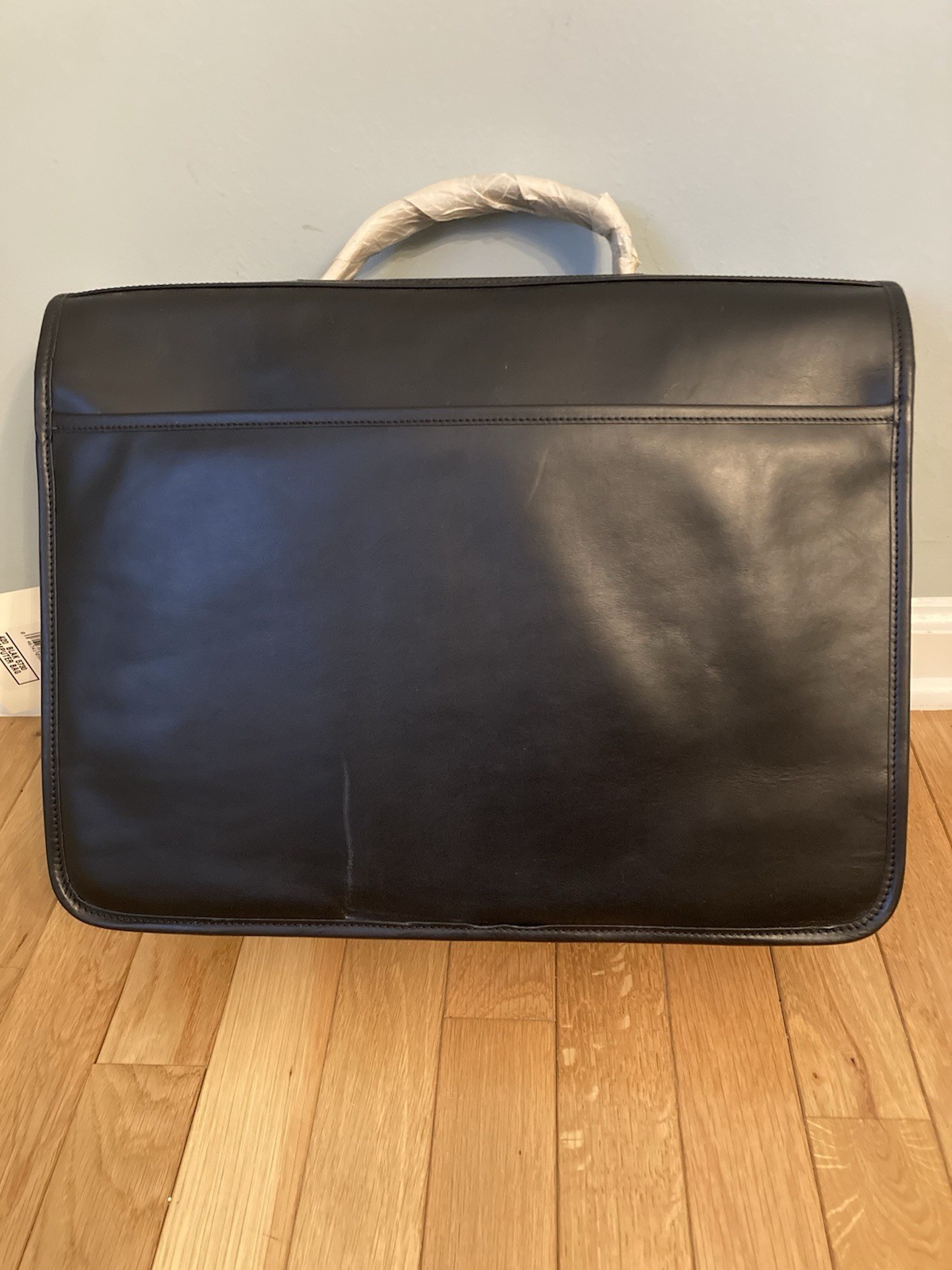Hartmann Black Leather Briefcase Computer Bag Laptop Case NWT Free Shipping